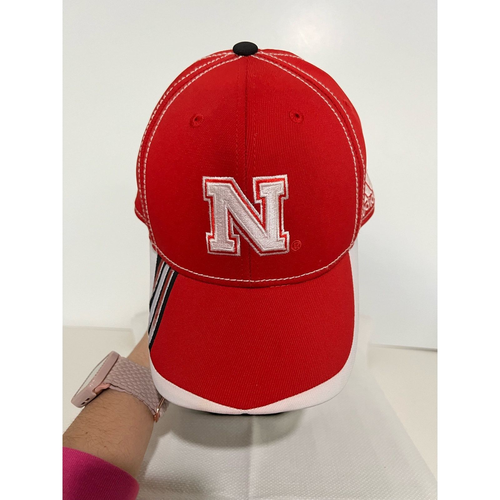 Adidas University Of Nebraska Huskers Baseball Hat Fitmax Cap Size ONE SIZE - 5 Thumbnail