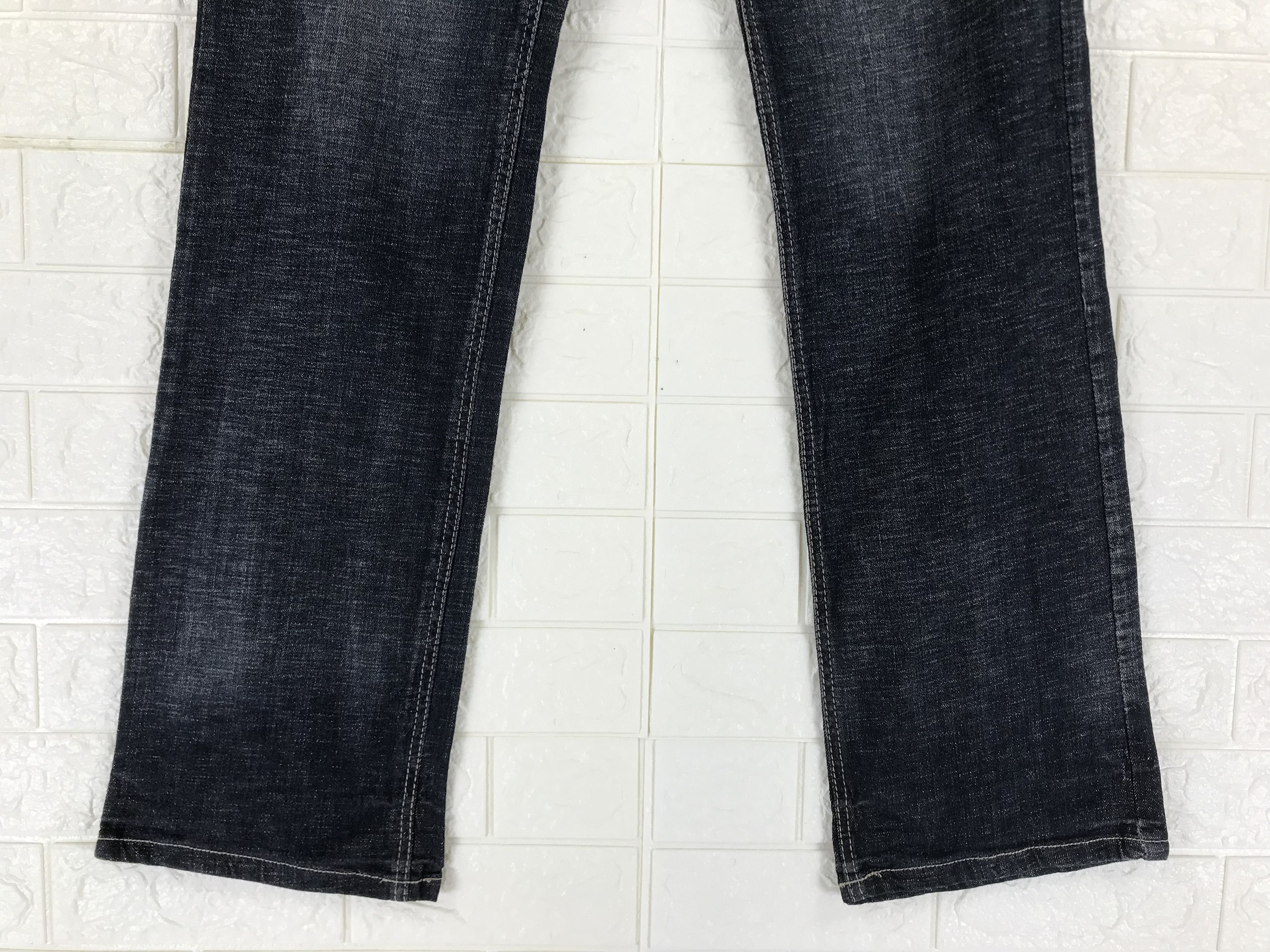 Japanese Brand Japanese Double Waist Victory Freedom Faded Black Jeans Size US 30 / EU 46 - 8 Thumbnail