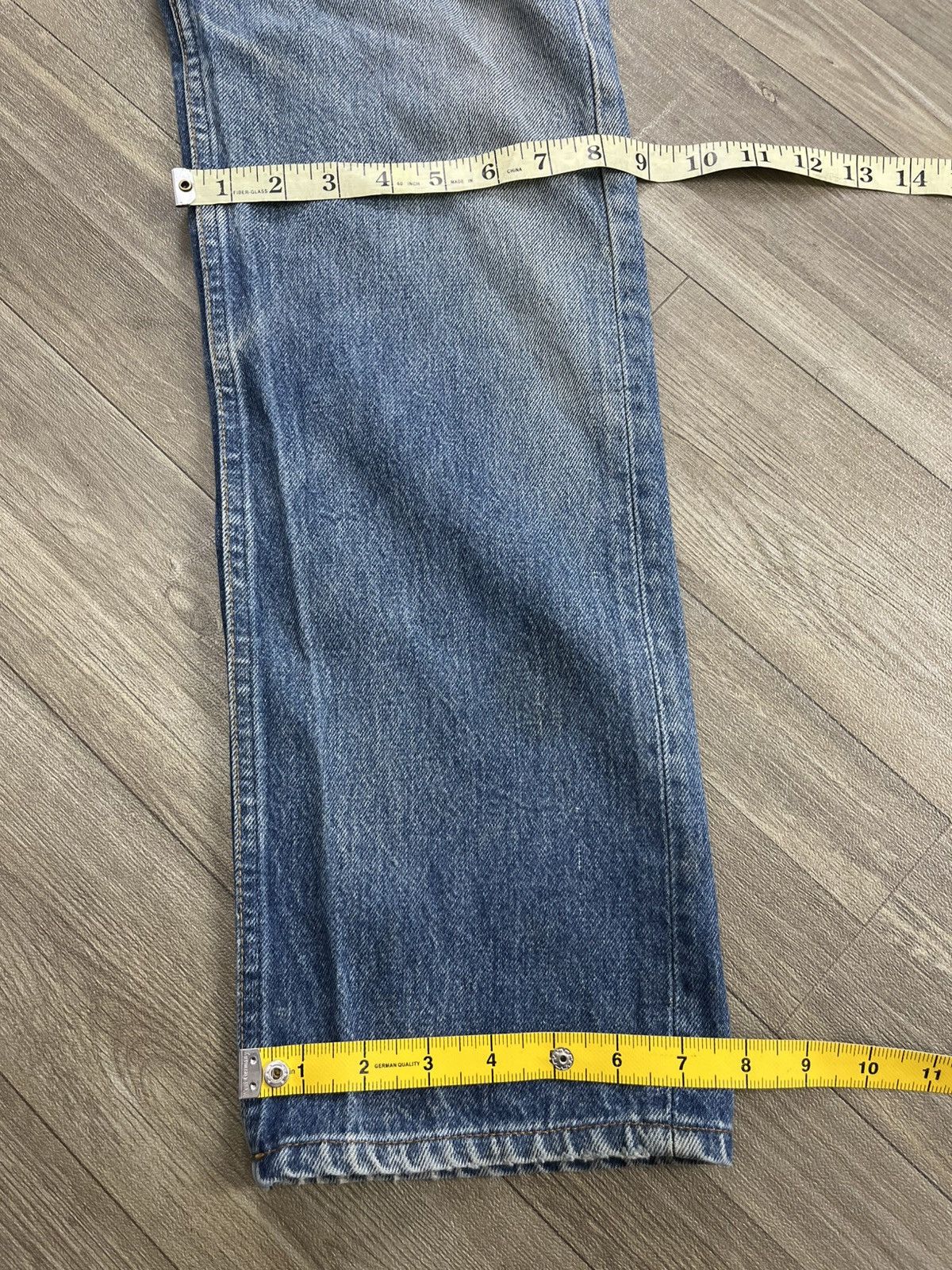 Levi's Vintage Clothing 🇺🇸1990s Vintage Levis 501 31x36 Straight Leg Blue Jeans Size US 30 / EU 46 - 17 Thumbnail