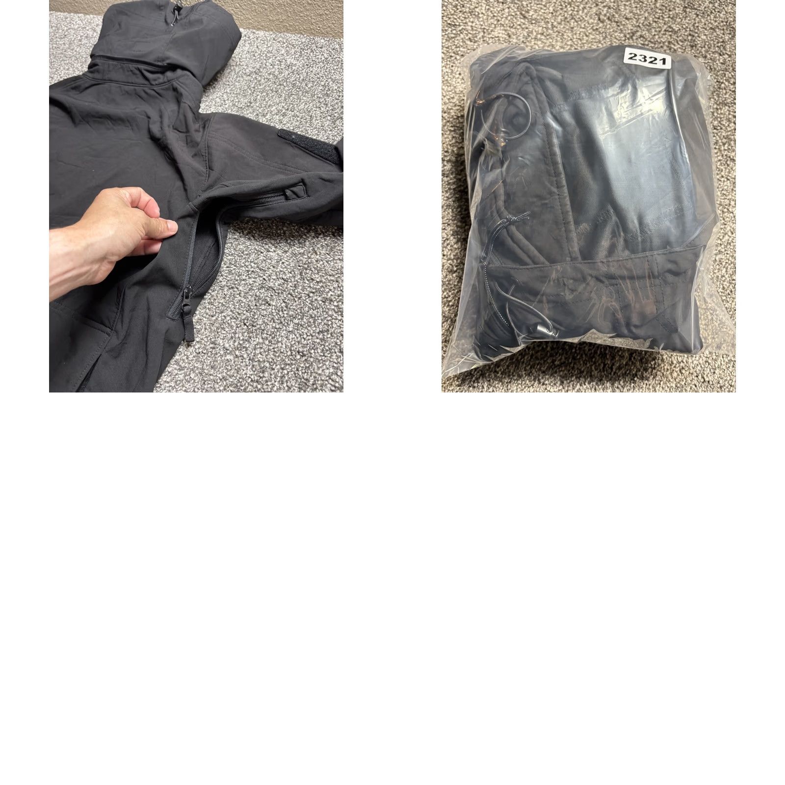 Vintage Condors Jacket Summit Adult XS Black Softshell Hooded Tactical Concealed Carry Jacket Mens Size US XS / EU 42 / 0 - 11 Thumbnail