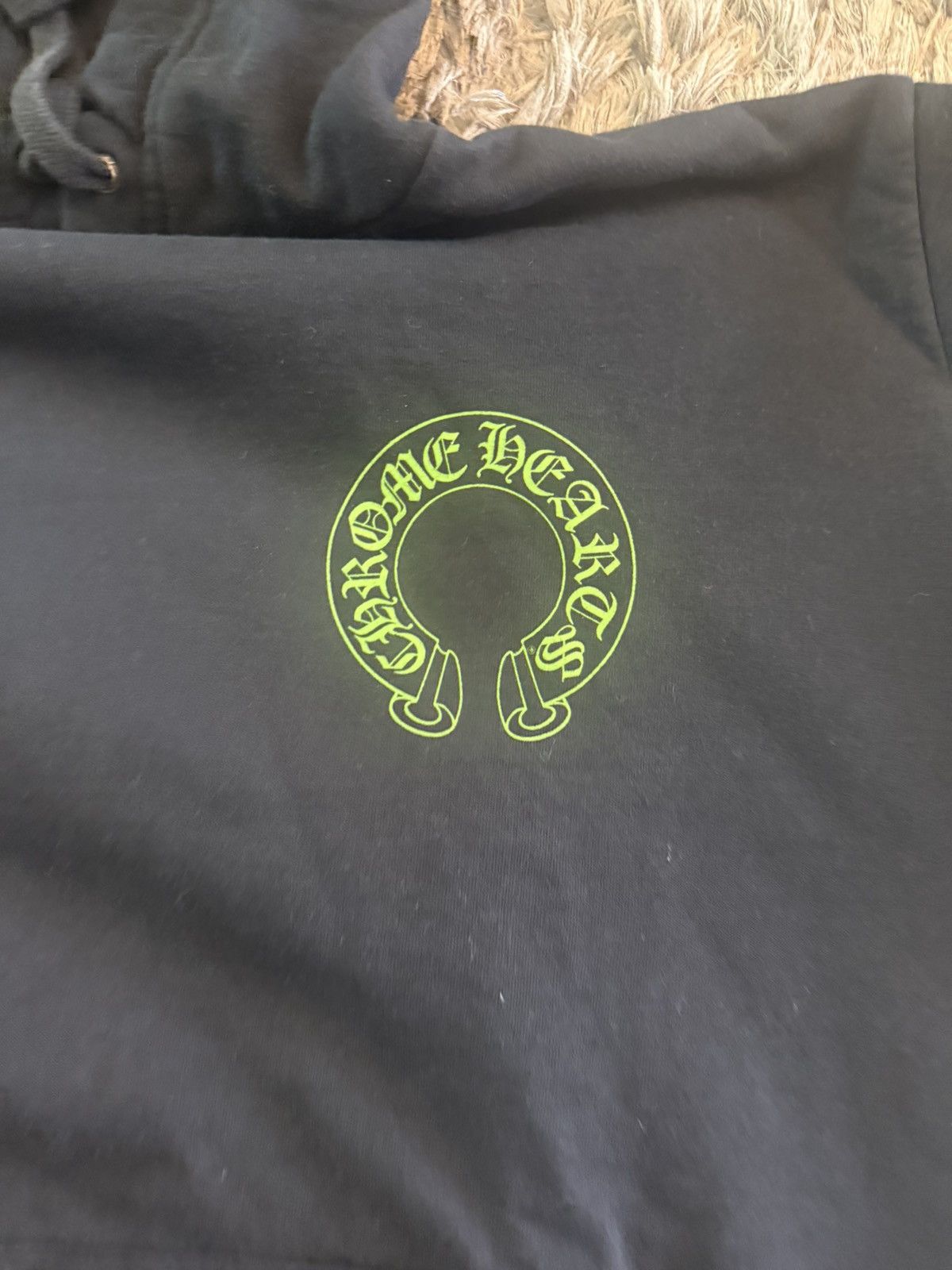 Chrome Hearts Chrome Hearts Neon Green Horseshoe Hoodie – Rare Piece Size US XL / EU 56 / 4 - 6 Thumbnail