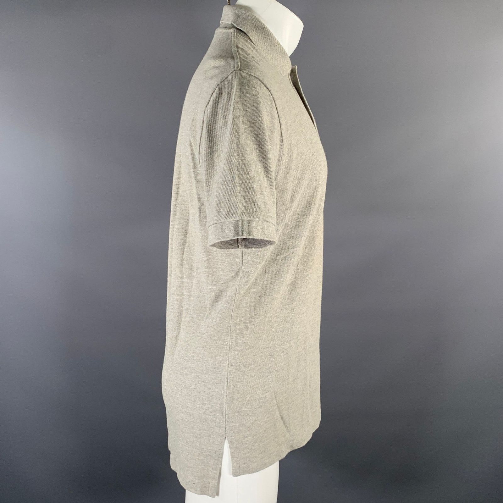 Ralph Lauren RALPH LAUREN Size S Grey Logo Cotton Ribbed Polo Size US S / EU 44-46 / 1 - 2 Thumbnail