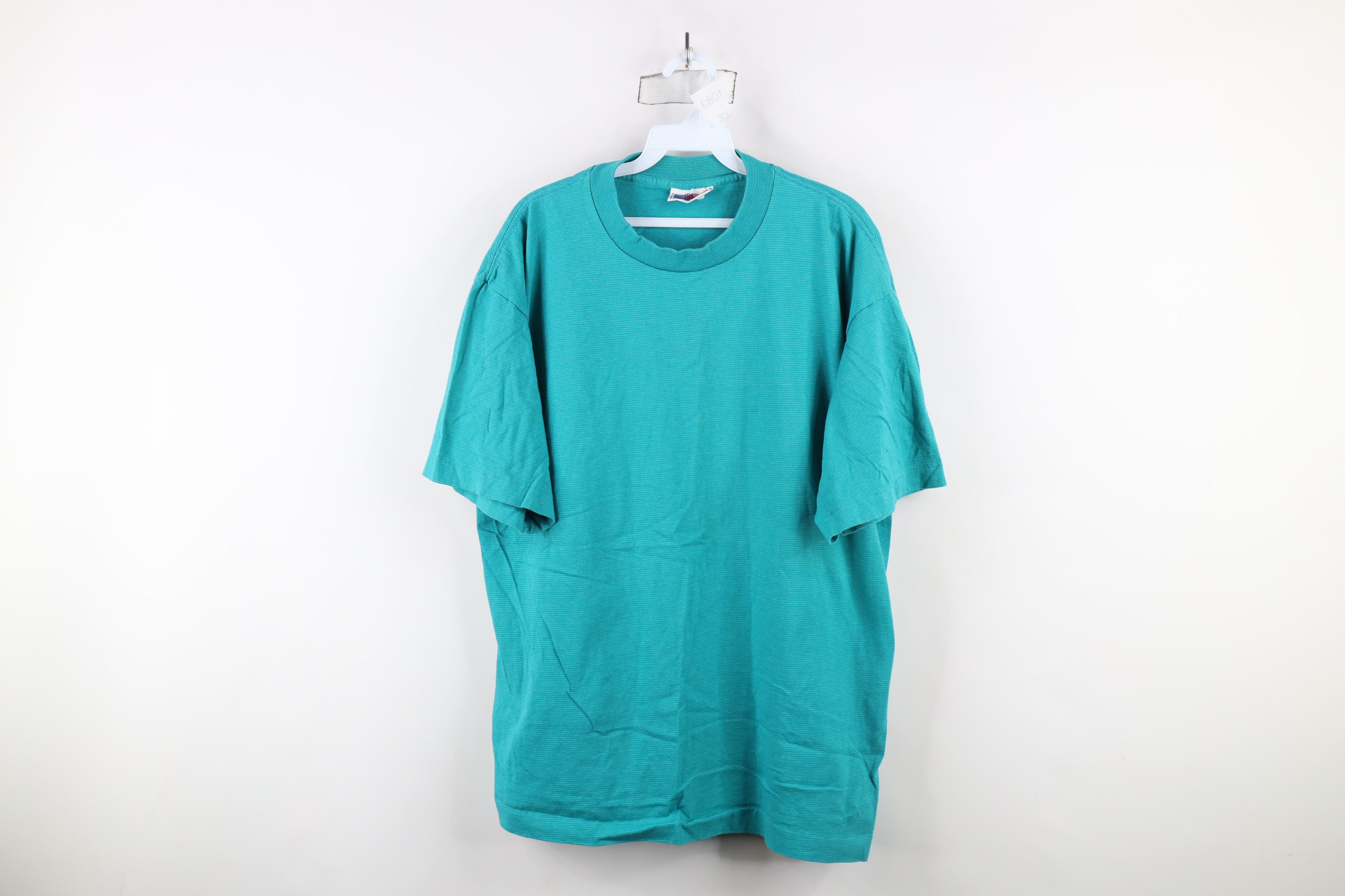 Vintage Vintage 90s Streetwear Striped Short Sleeve T-Shirt Blue USA Size US XL / EU 56 / 4 - 1 Thumbnail