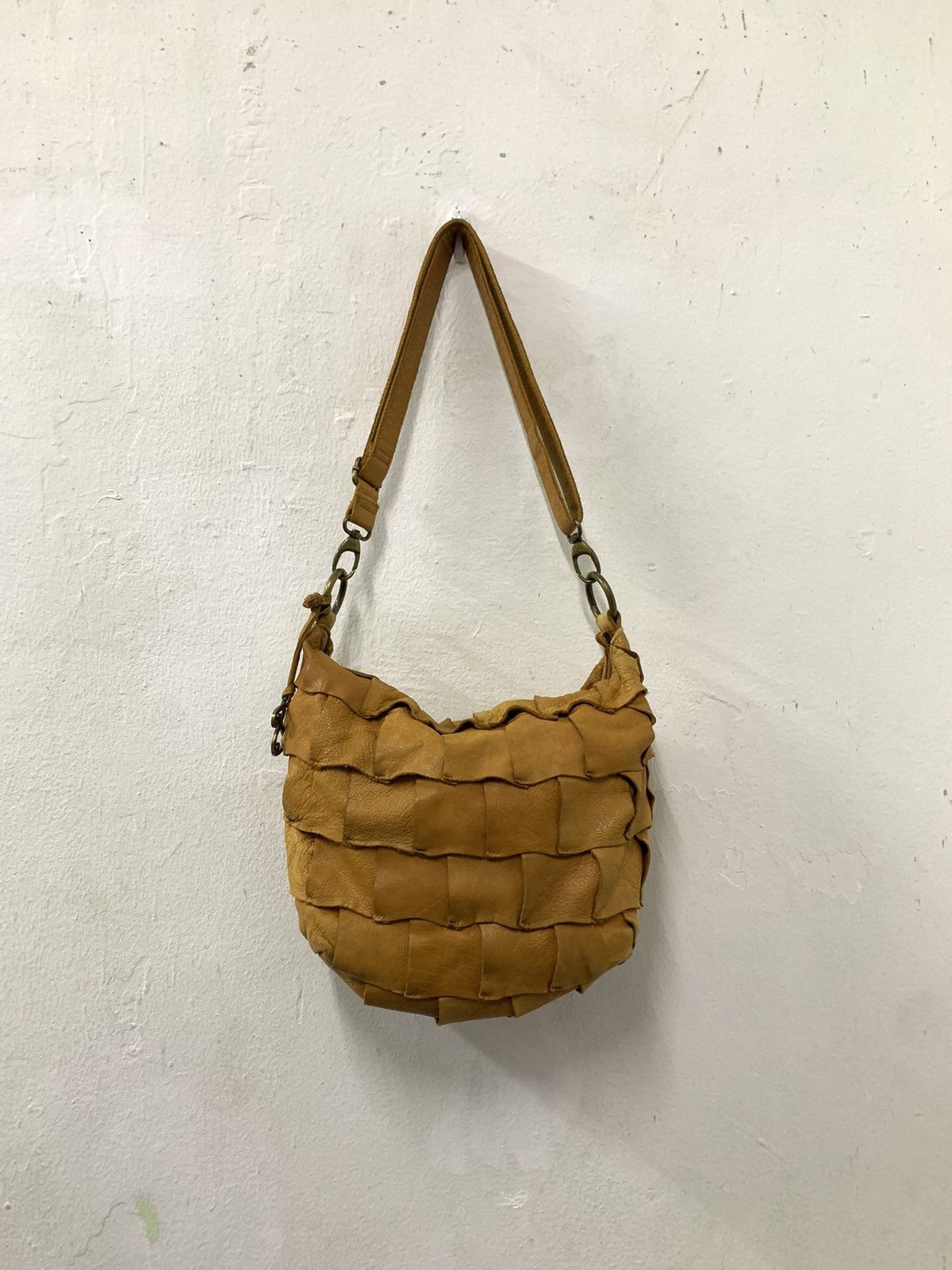 Leather Leather Patches Handbag Kapital Style Size ONE SIZE - 1 Thumbnail