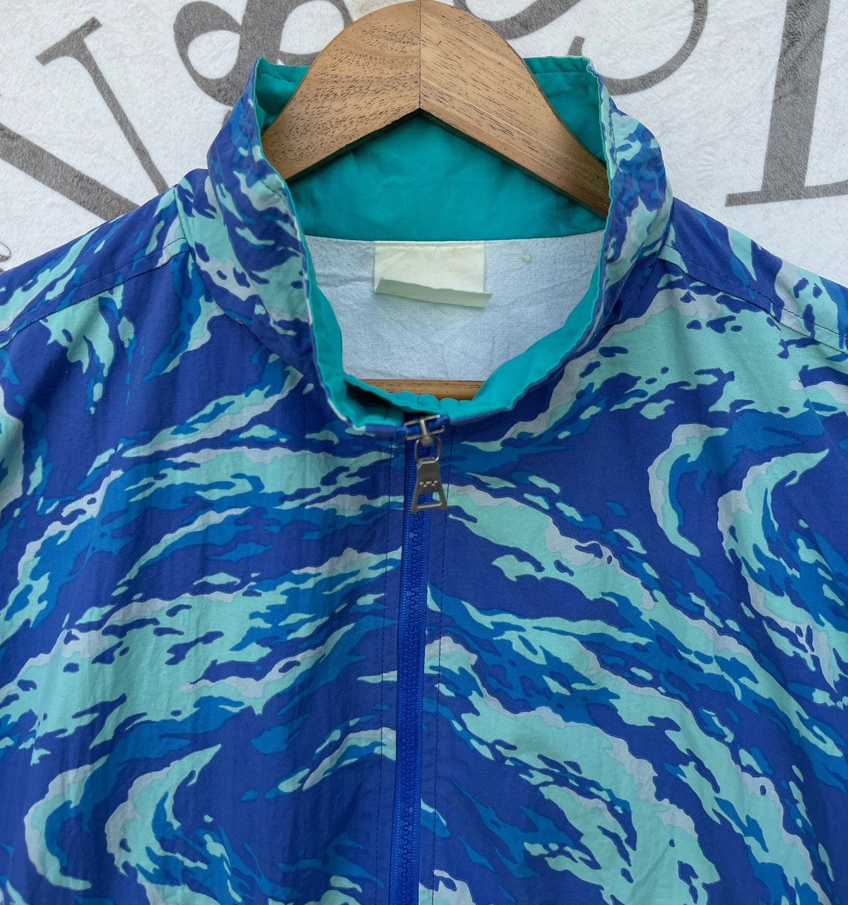 Helly Hansen 🔥Vintage 90's Helly Hansen Blue Flame Bomber Jacket Size US M / EU 48-50 / 2 - 5 Thumbnail