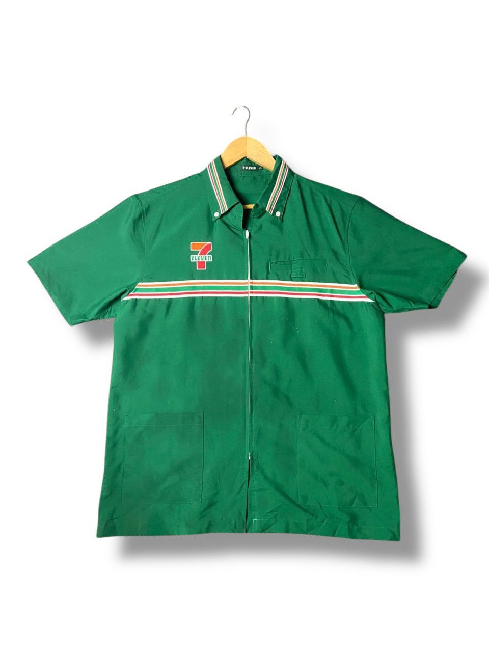 Japanese Brand × Vintage 7-Eleven Workers Uniform Jacket (127) Size US L / EU 52-54 / 3 - 1 Thumbnail
