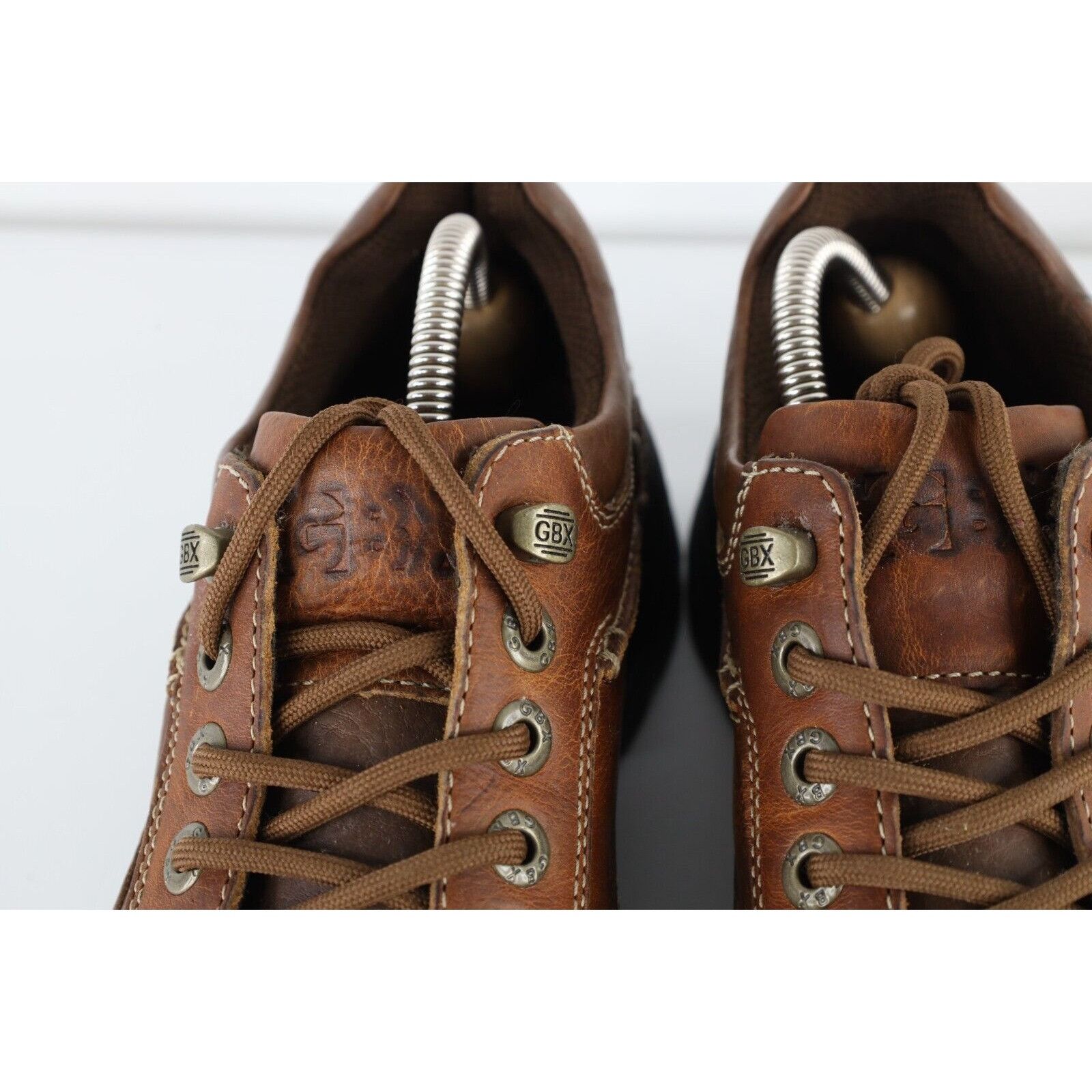 GBX × Vintage Vintage 90s Y2K Streetwear Chunky Leather Boots Shoes Size US 9.5 / EU 42-43 - 4 Thumbnail