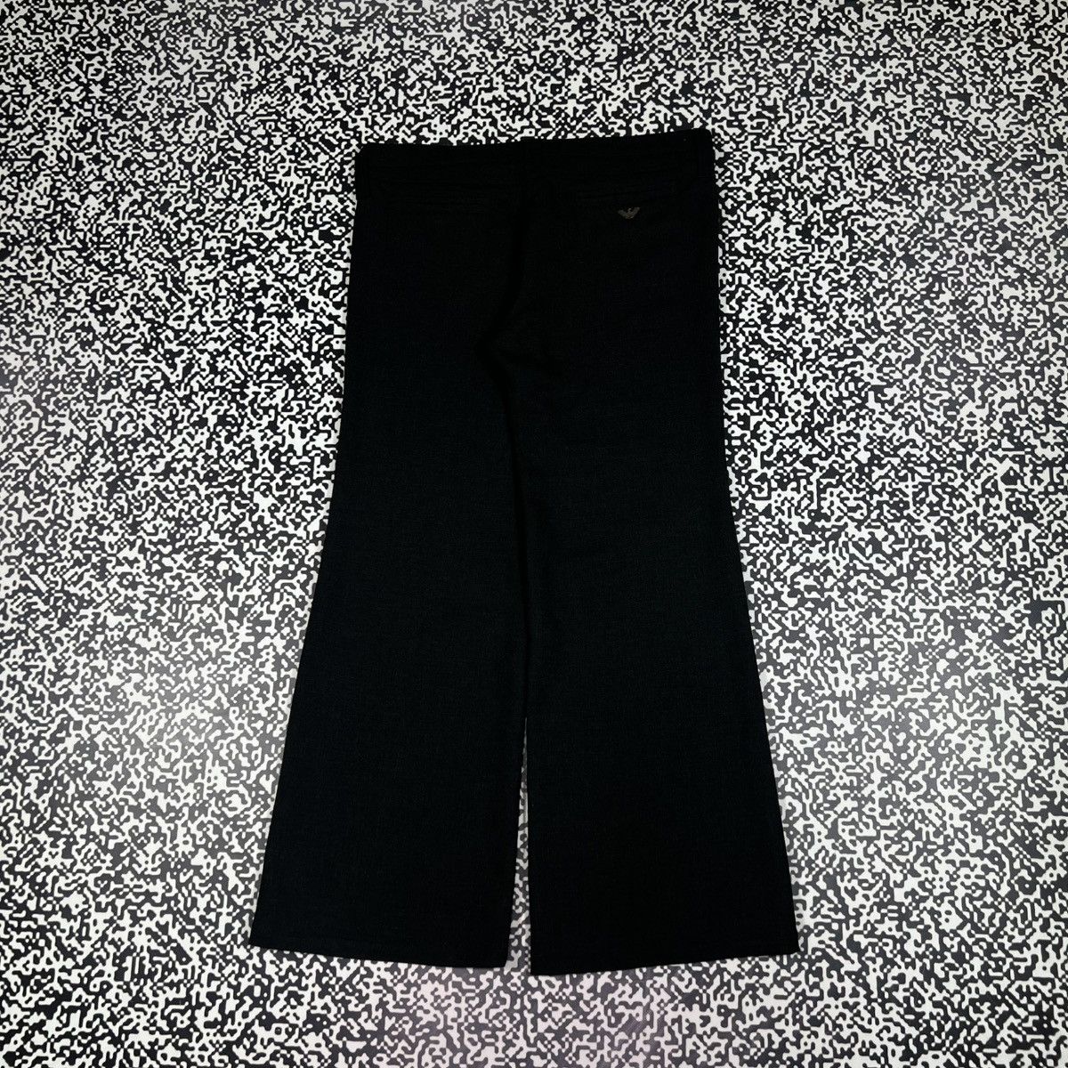 Armani Vintage Y2K Armani Jeans Luxury Flared Wide Classic Pants Size 29" - 5 Thumbnail