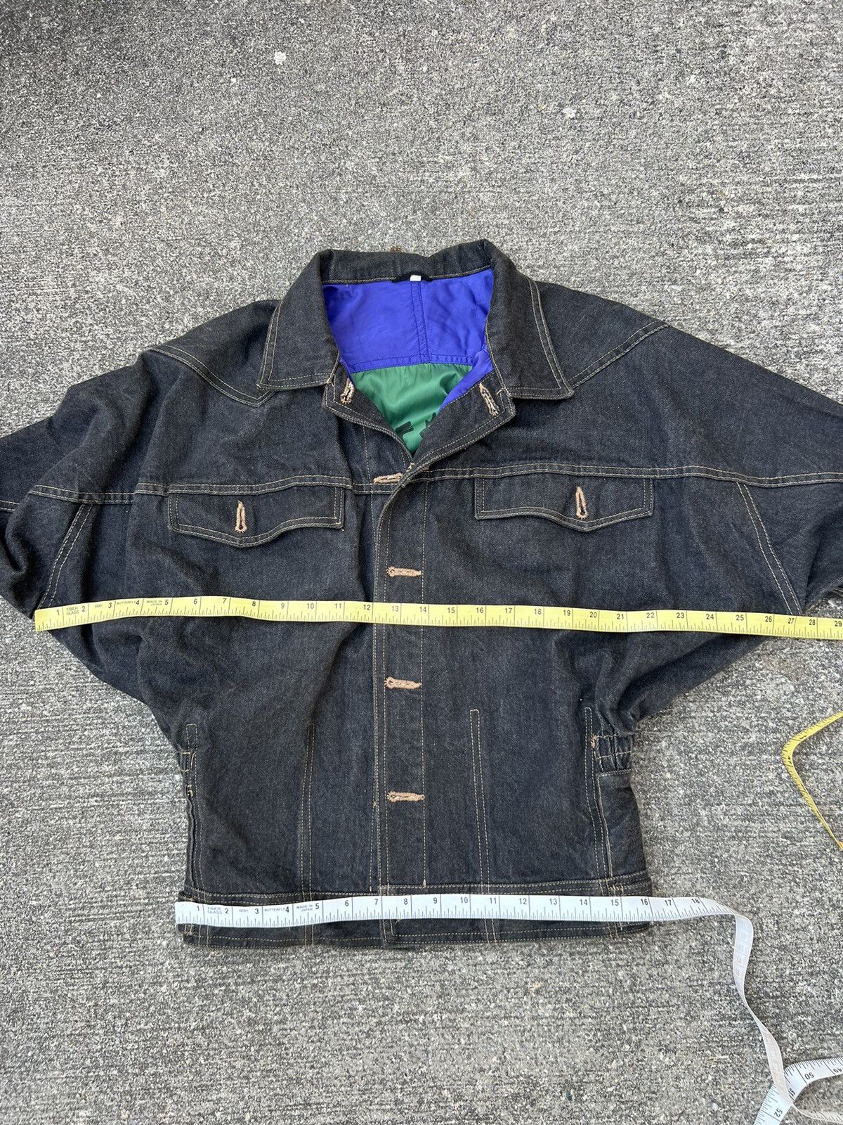 Marithe + Francois Girbaud × Vintage Vintage 90s MFG Reversible Denim Trucker Jacket Size US M / EU 48-50 / 2 - 5 Thumbnail