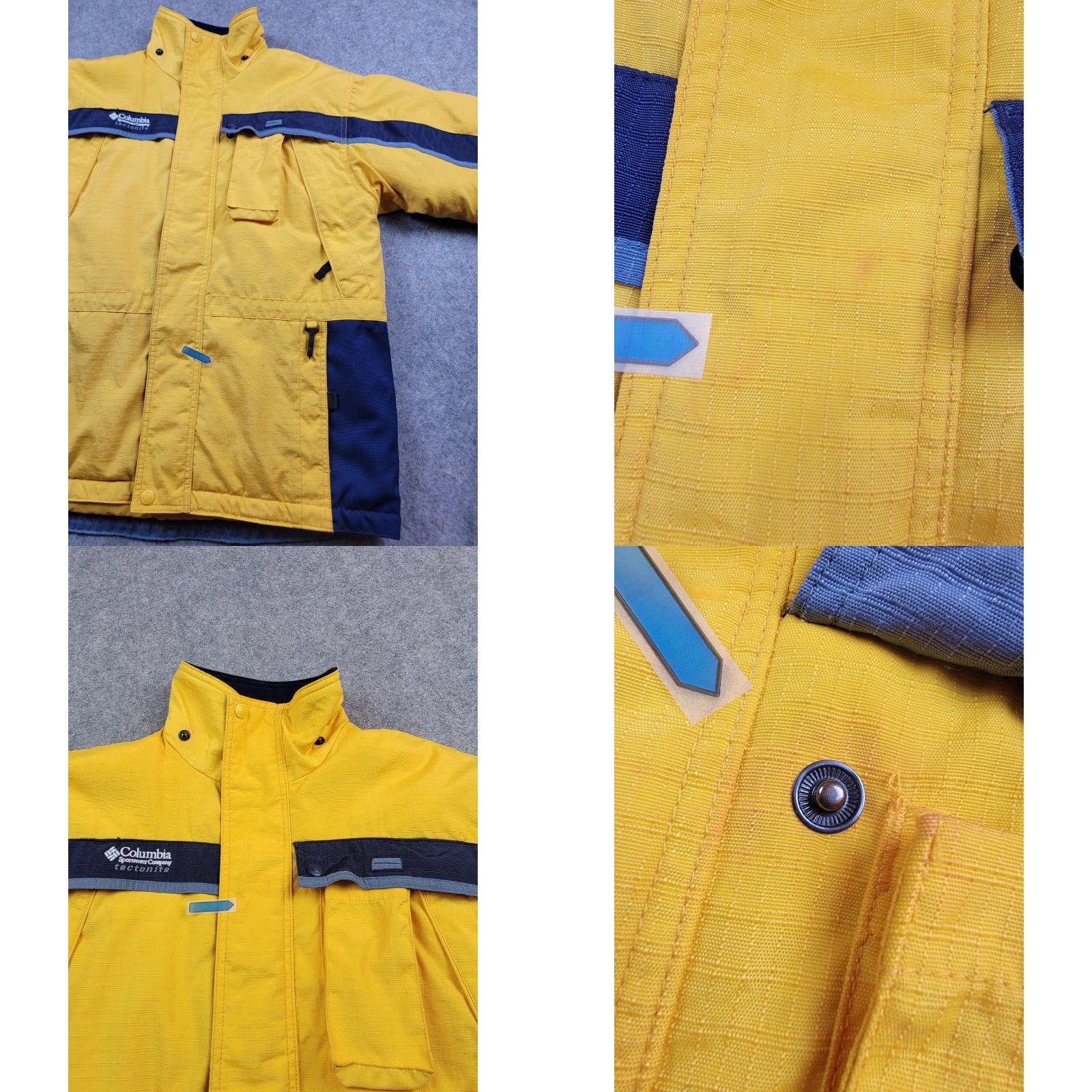 Vintage Columbia Jacket Mens Large Yellow Full Zip Nylon Softshell Outdoor Puffer Insulated Pockets Logo Outdoor Size US L / EU 52-54 / 3 - 8 Thumbnail