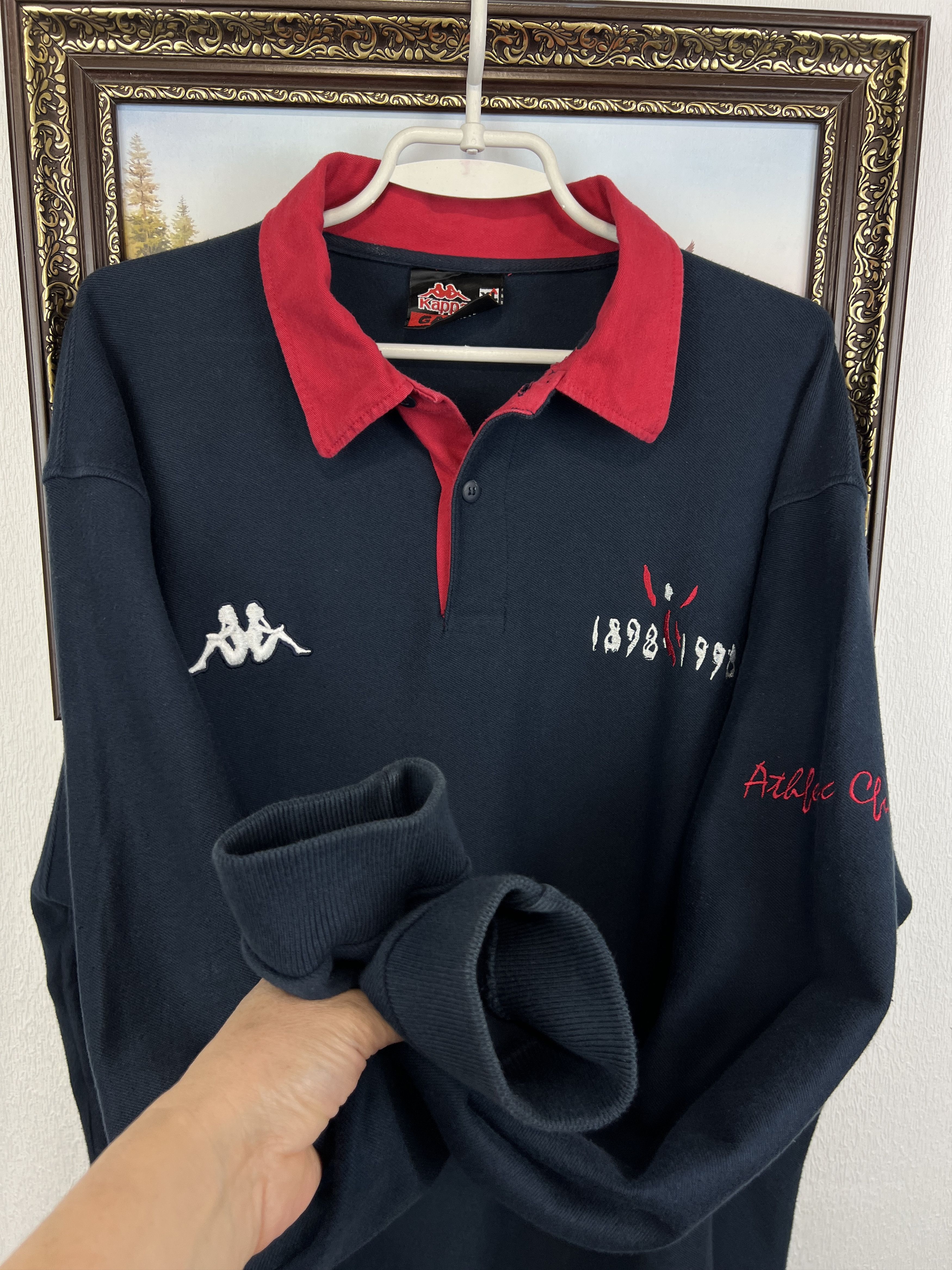 Kappa Bilbao Atletic Club Football Polo Long Shirt Sweatshirt Size US XL / EU 56 / 4 - 6 Thumbnail