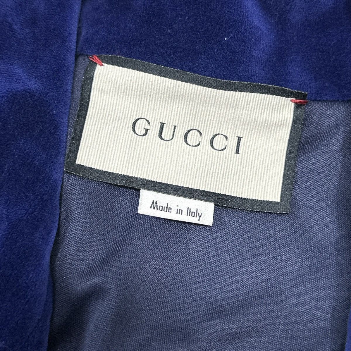 Gucci Gucci navy blue cotton-blend velour track jacket Size US S / EU 44-46 / 1 - 3 Thumbnail