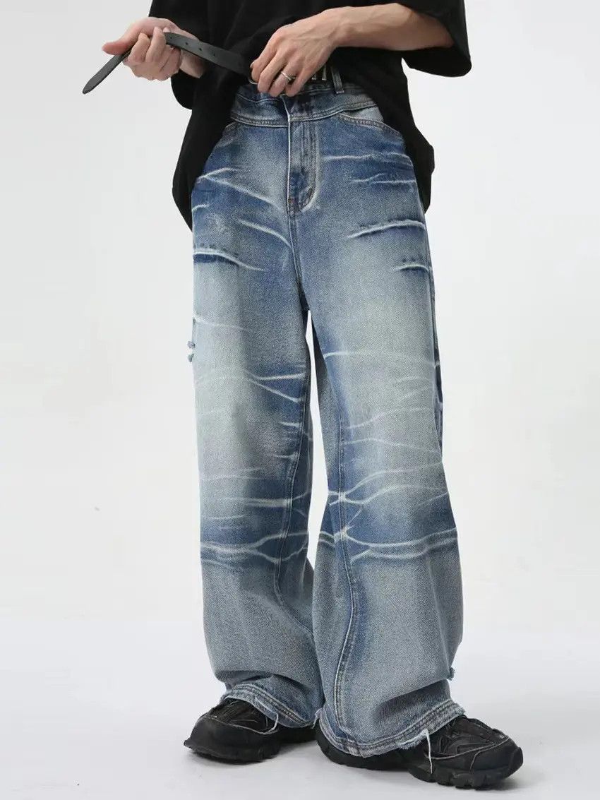 Designer × Japanese Brand Vintage Hip Hop Vibe Street Loose Casual Pants Size US 31 - 1 Thumbnail