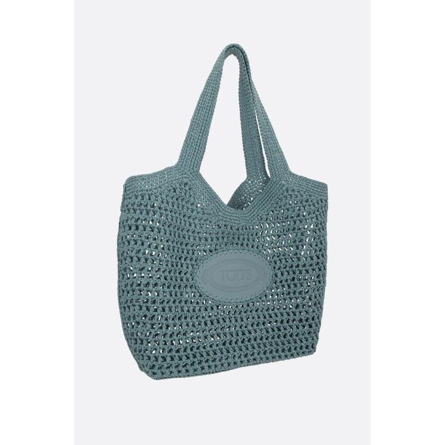 Tod's TOD'S Medium Blue Raffia Shoulder Bag New And Authentic Size ONE SIZE - 2 Thumbnail