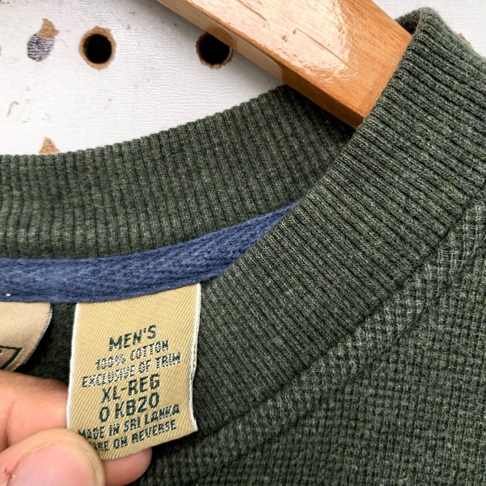 Vintage LL Bean Henley Long Sleeve Green Outdoor Warm Mens Size XL 25x26.5 Size US XL / EU 56 / 4 - 3 Thumbnail