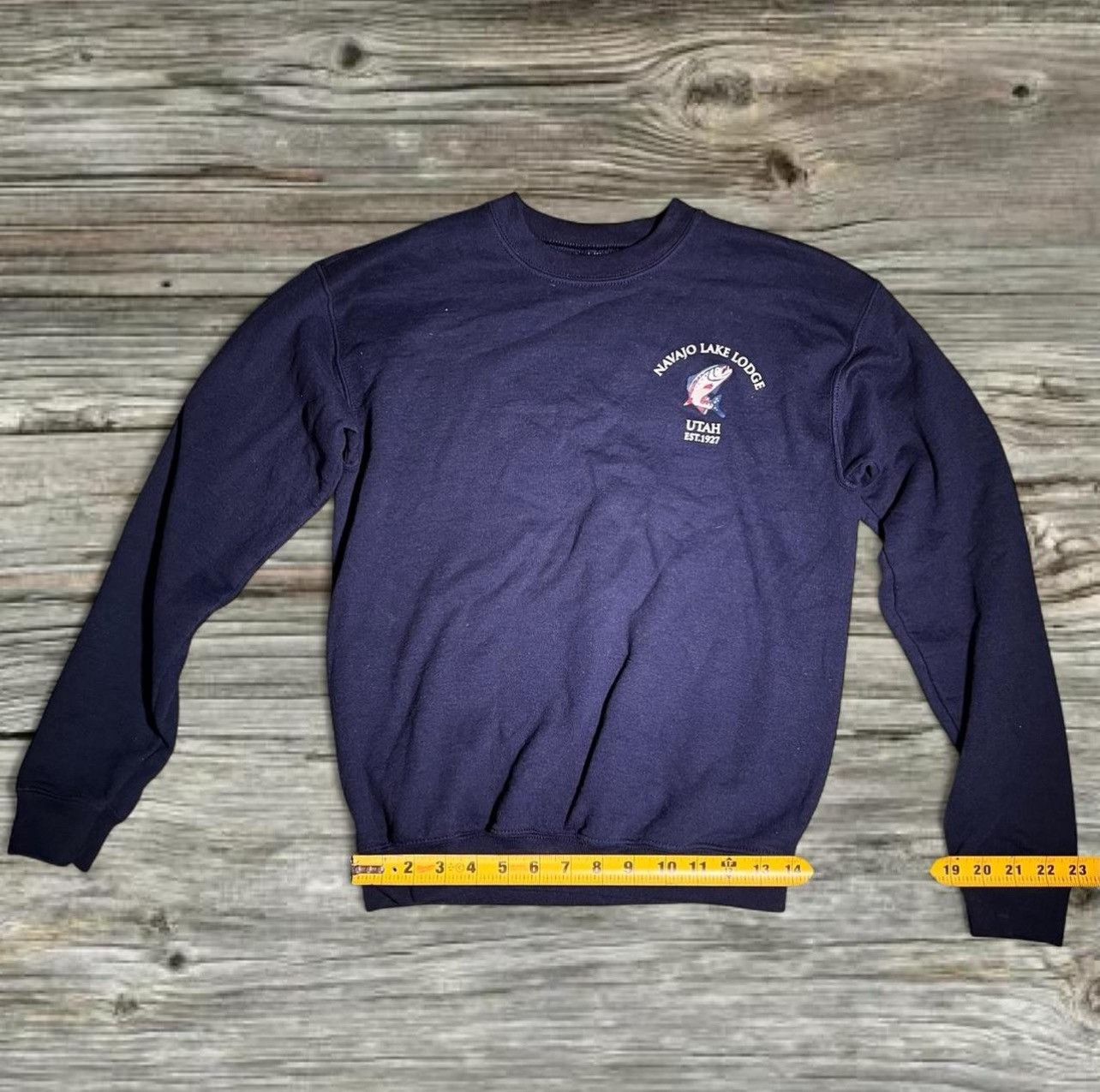 Other XS Navy blue vintage sweatshirt Navajo Lake Lodge Size XS / US 0-2 / IT 36-38 - 3 Thumbnail