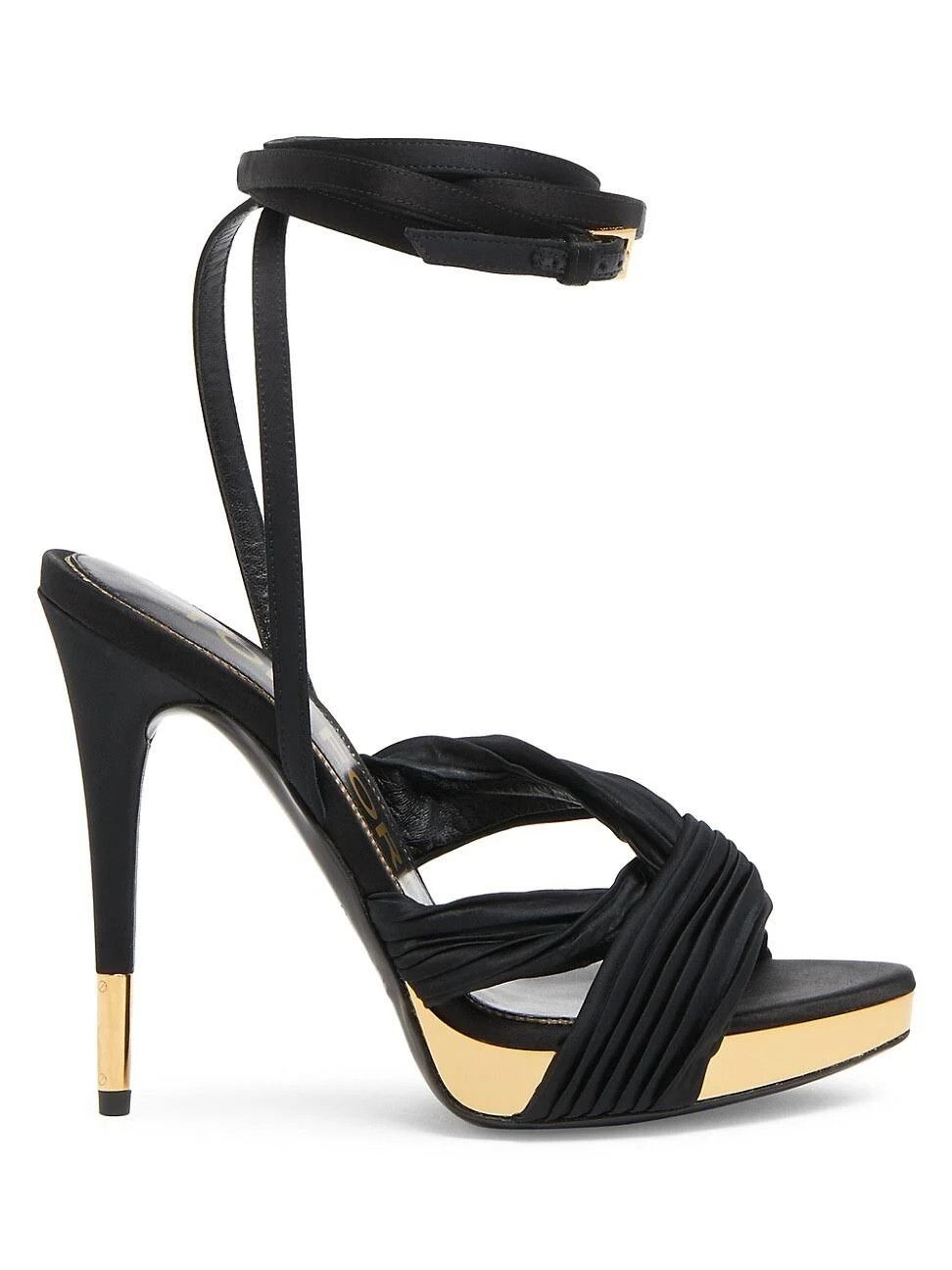 o1loc1c0724 W3256 120 MM Sandals in Black