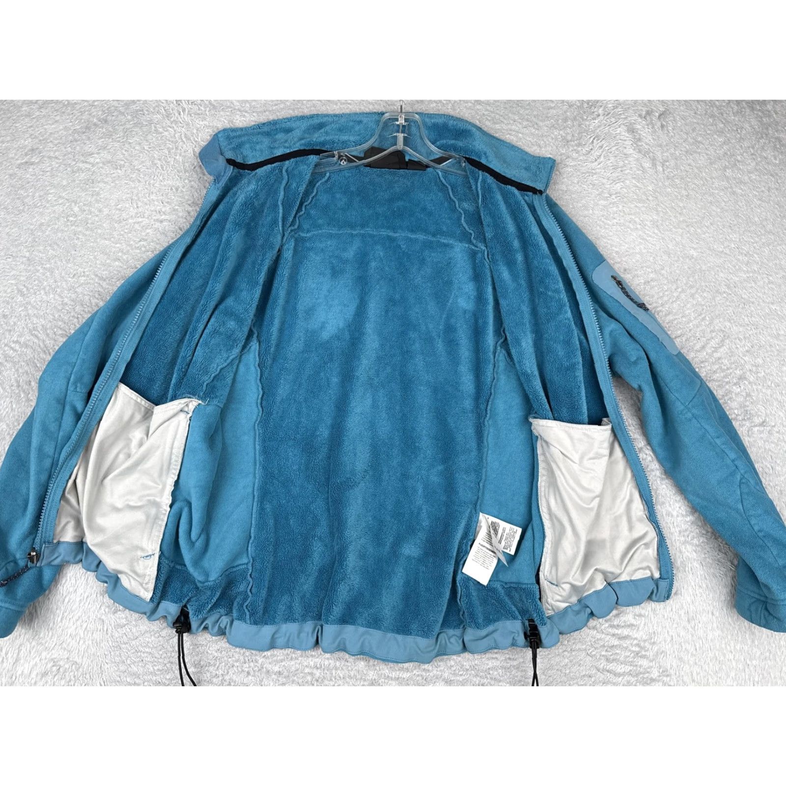 Mountain Hardwear Mountain Hardwear Fleece Jacket Womens Large Blue Full Zip Mock Neck Poly Hiking Size L / US 10 / IT 46 - 2 Thumbnail