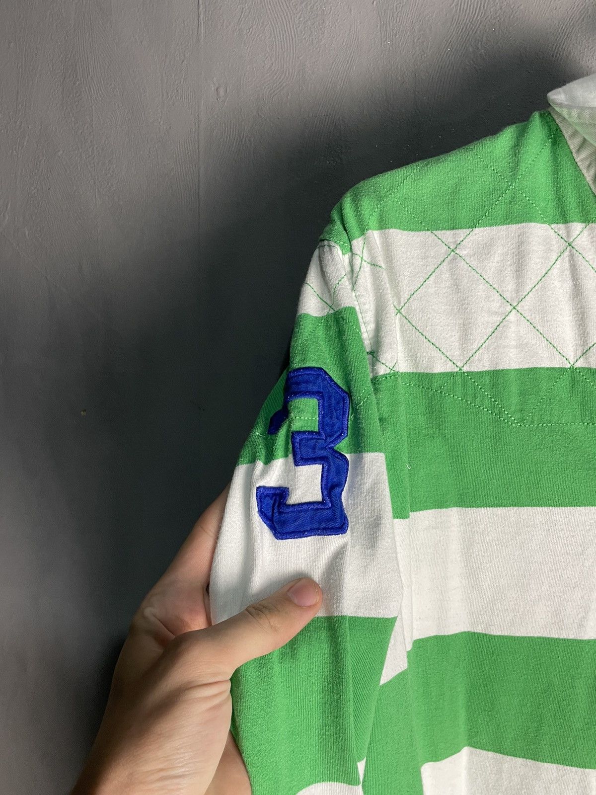Polo Ralph Lauren Polo Ralph Lauren Vintage Stripped Rugby Long Sleeve Size US M / EU 48-50 / 2 - 3 Thumbnail