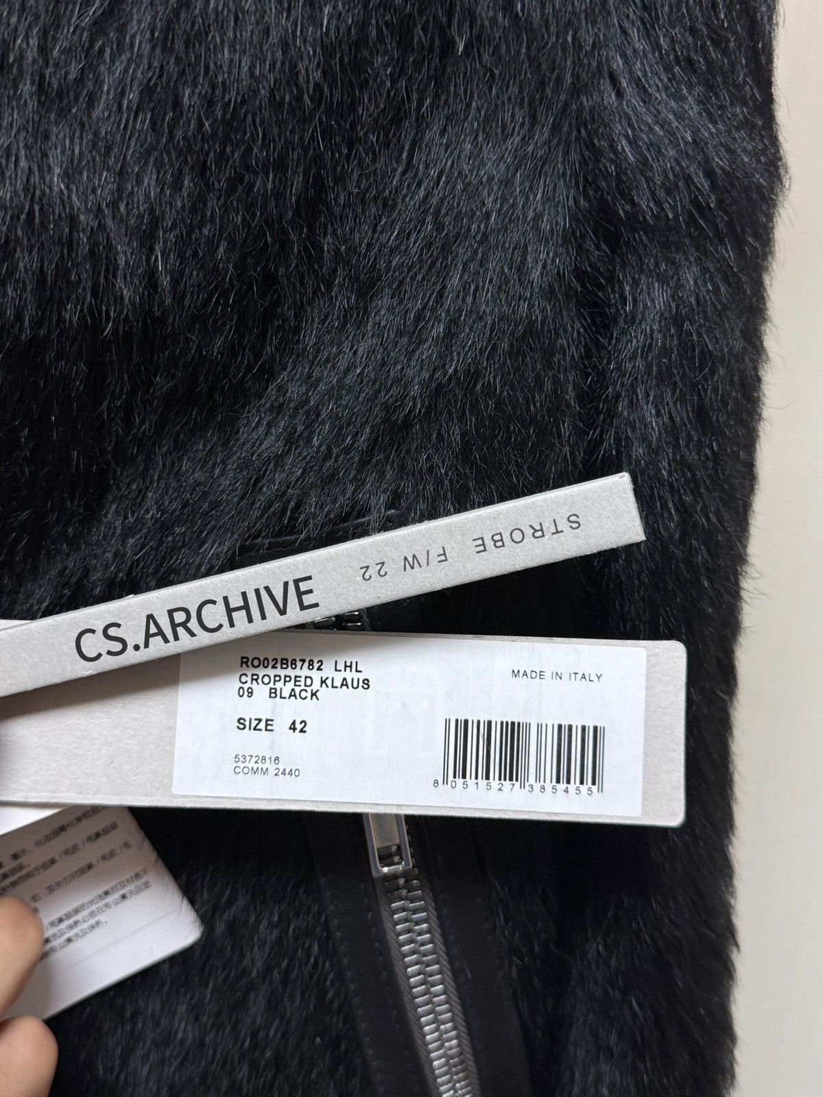 Rick Owens Rick owens22F/W Black TEC CROPPED KLAUS Size US S / EU 44-46 / 1 - 5 Thumbnail