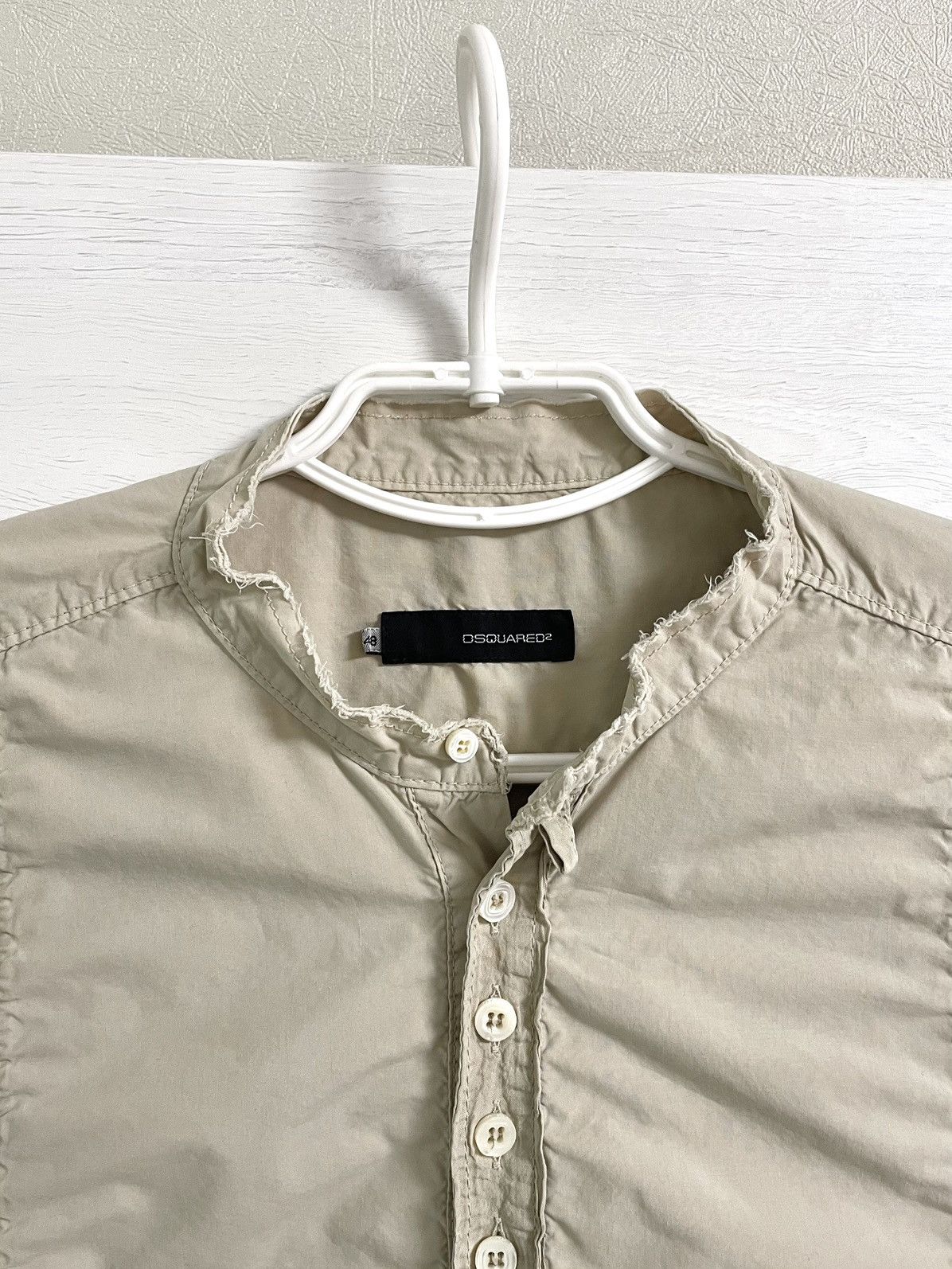 Dsquared2 Archive 00s Dsquared2 Vintage Bib Front Button LS Shirt Size US M / EU 48-50 / 2 - 4 Thumbnail