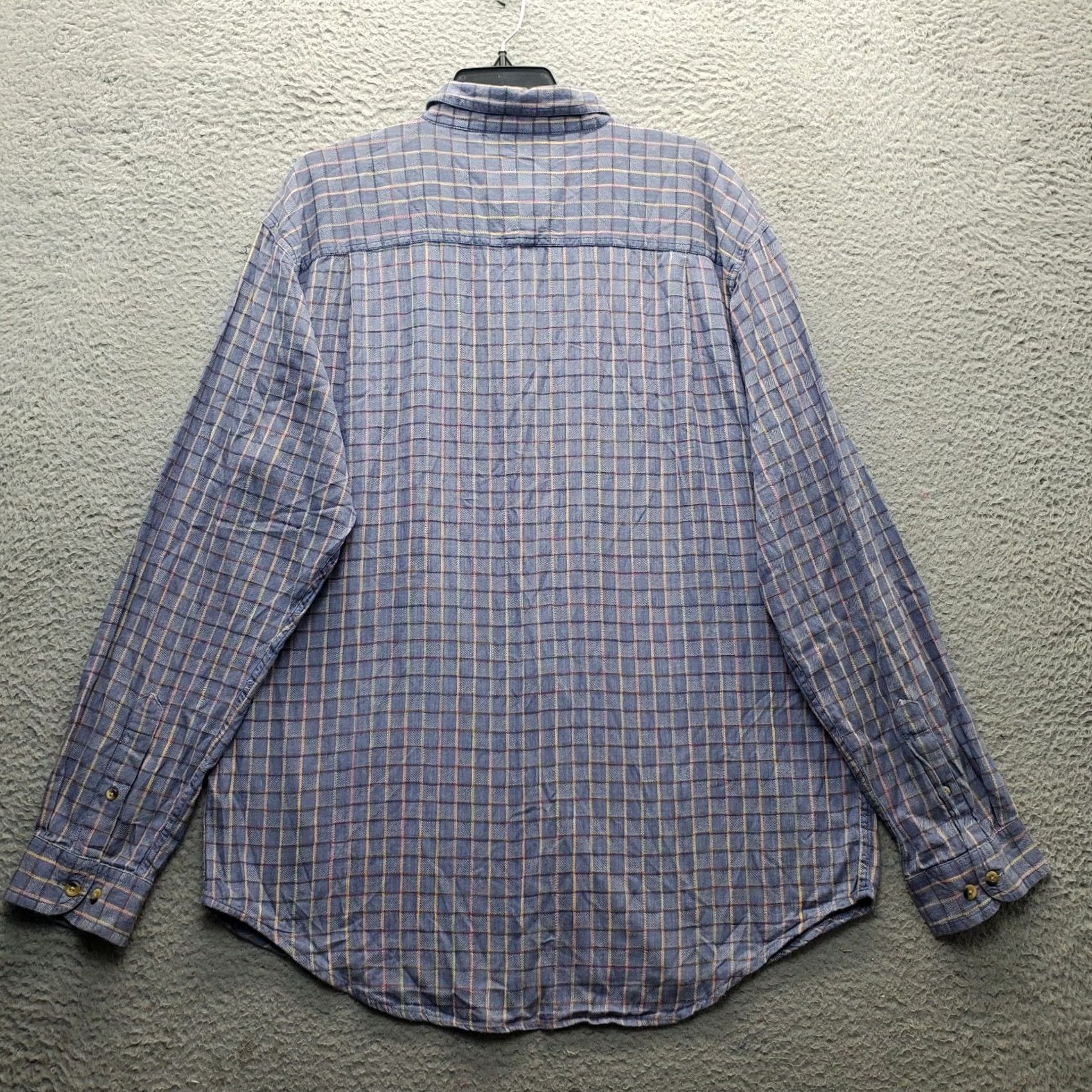 The Territory Ahead Territory Ahead Shirt Mens XL Multi Check Chest Pocket Collared Button Down Size US XL / EU 56 / 4 - 2 Thumbnail