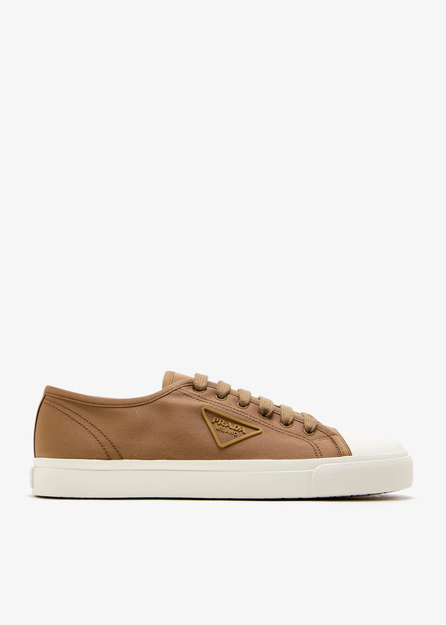 Prada o1mt1gz0526 Cotton Gabardine Sneakers in Brown Size US 8 / EU 41 - 1 Thumbnail
