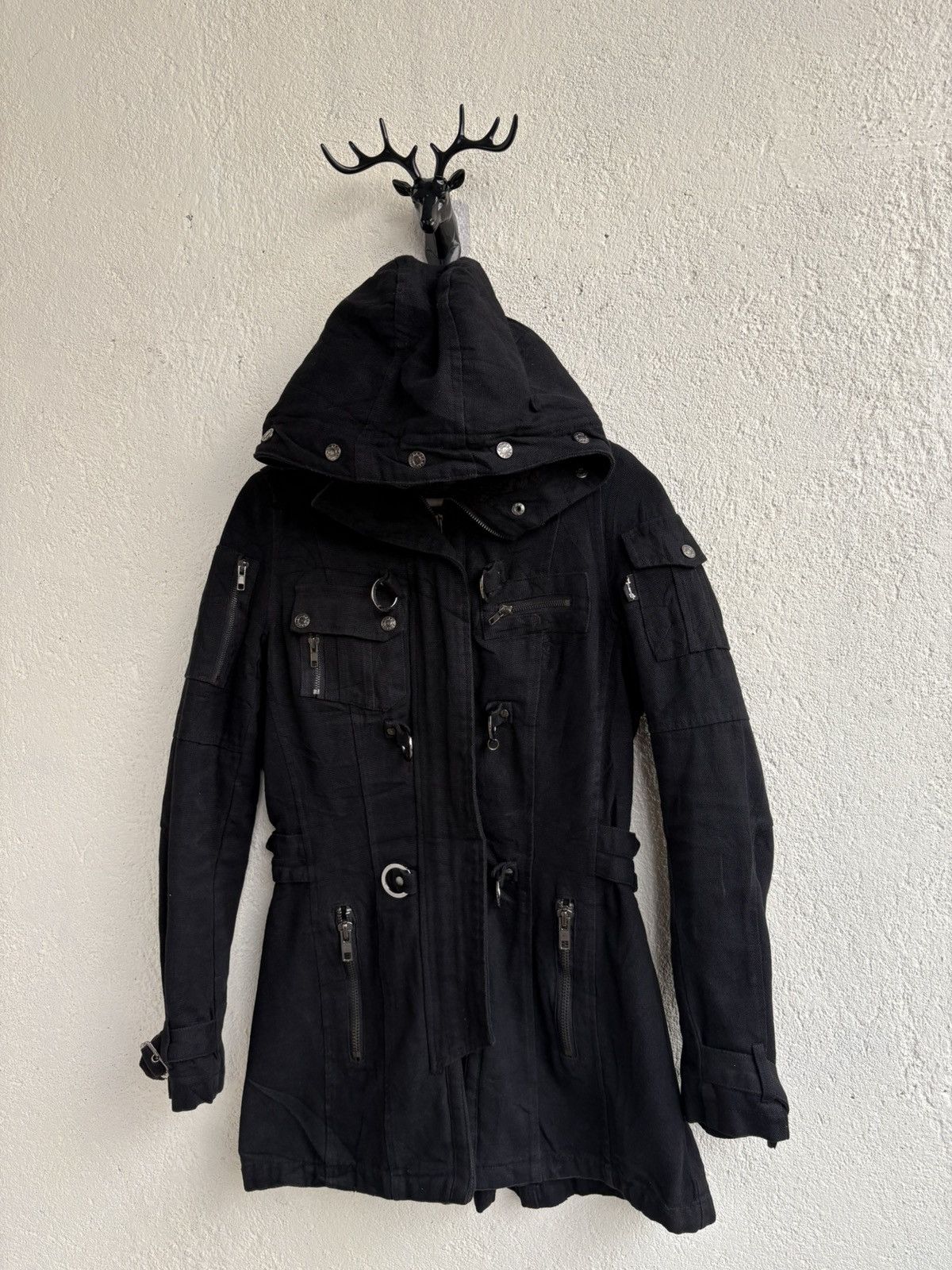 Undercover 2000s DIA Japan Rickowens jacket Black Opium style Size US XS / EU 42 / 0 - 3 Thumbnail