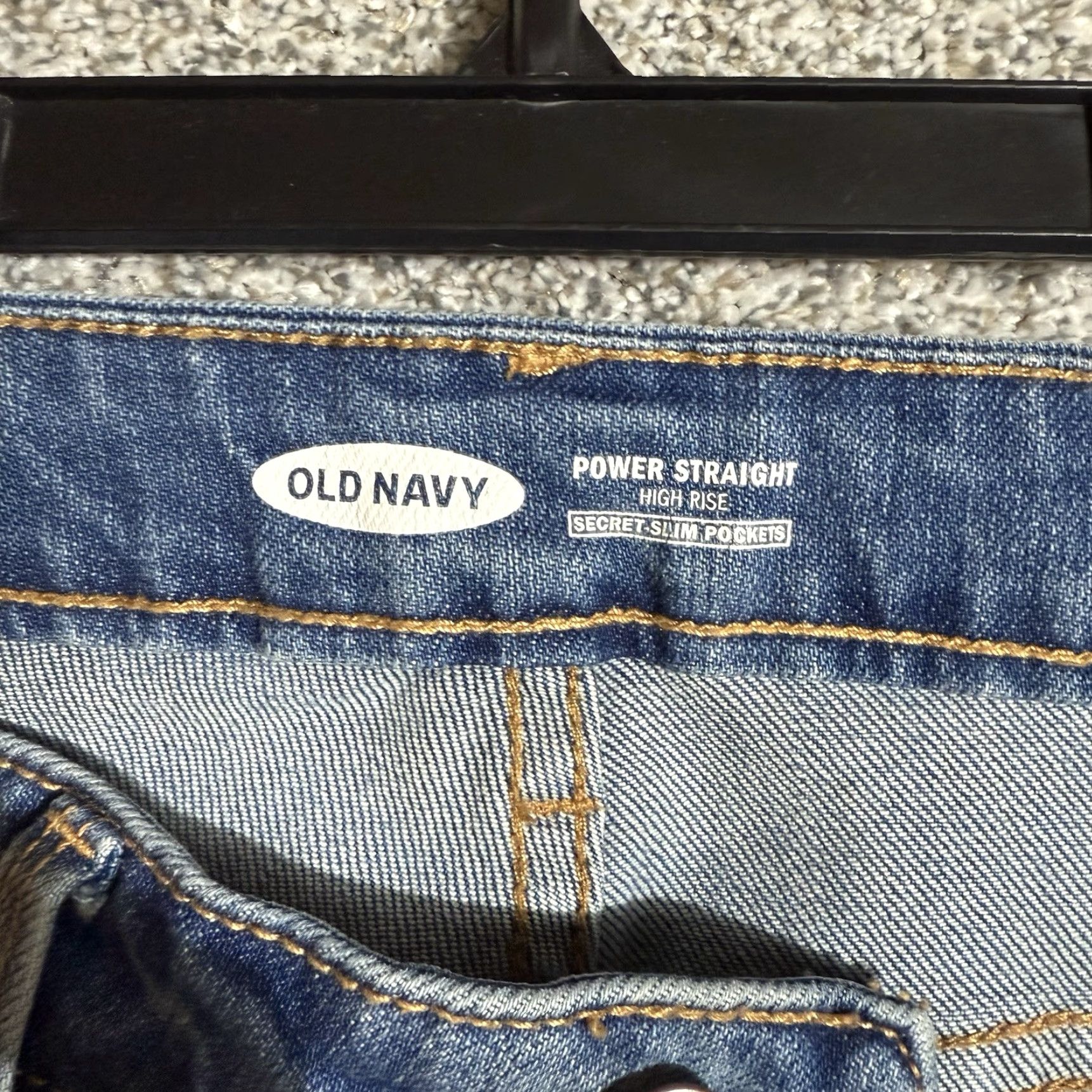 Old Navy VINTAGE Old Navy Jeans Womens Size 10 Power Straight Distressed Ripped Grunge Streetwear Jeans Womens Regular Blue 5-Pocket Denim Mid Rise Size 32" / US 10 / IT 46 - 7 Thumbnail
