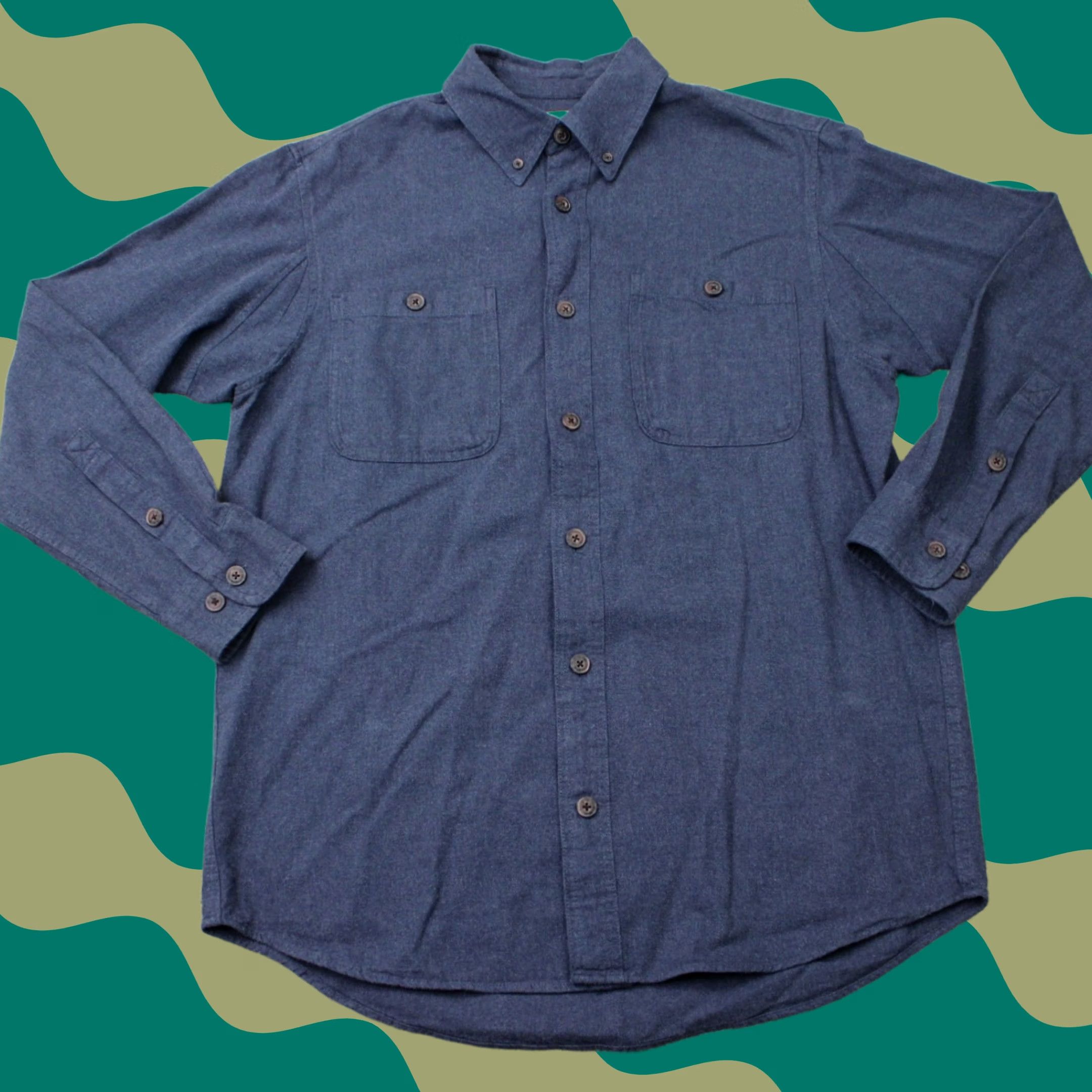 Vintage Duluth Mens Large Blue 100% Cotton Flannel Button-Up Shirt Long Sleeve Casual Workwear Vintage: No Size US L / EU 52-54 / 3 - 1 Thumbnail