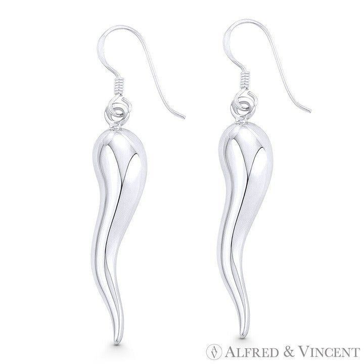 Other Italian Horn Evil Eye Luck Charm Dangling Hook Earrings Size ONE SIZE - 1 Preview