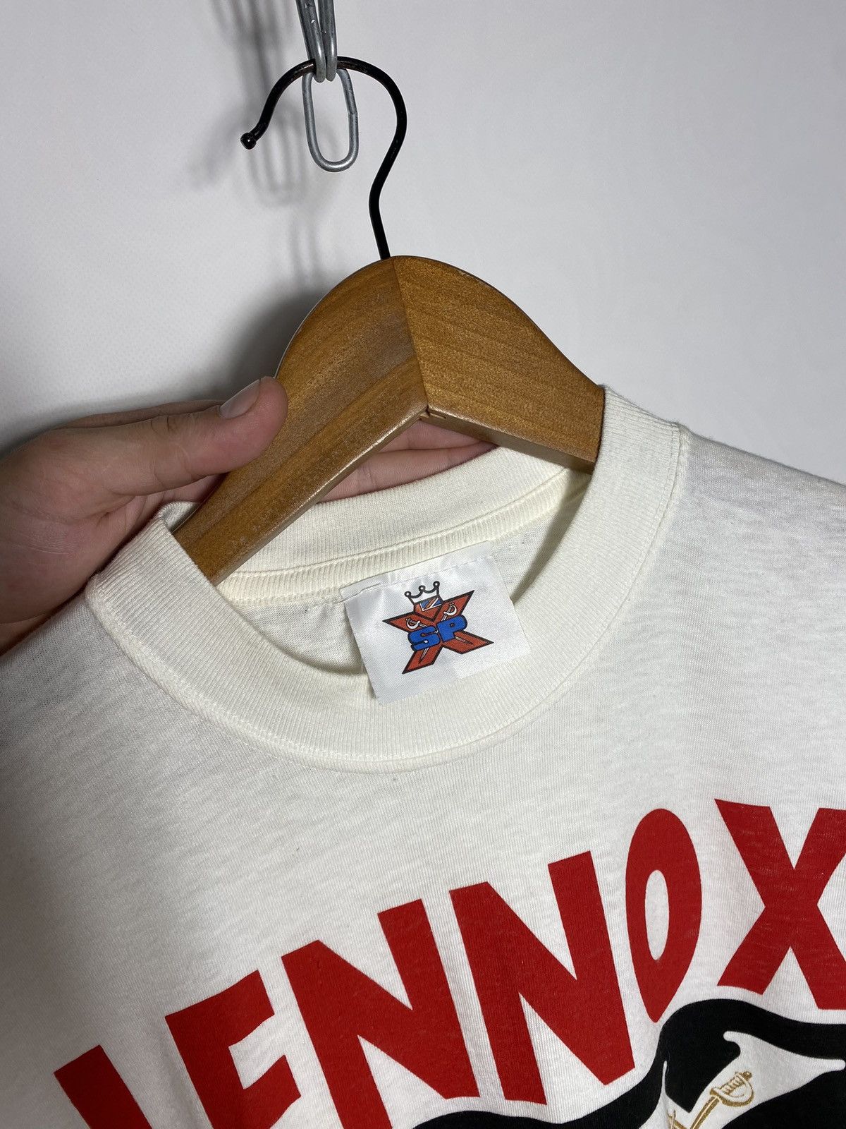 Vintage Rare!‼️Single Stitch Lennox Lewis World Champion 90s T-shirt Size US XL / EU 56 / 4 - 7 Thumbnail