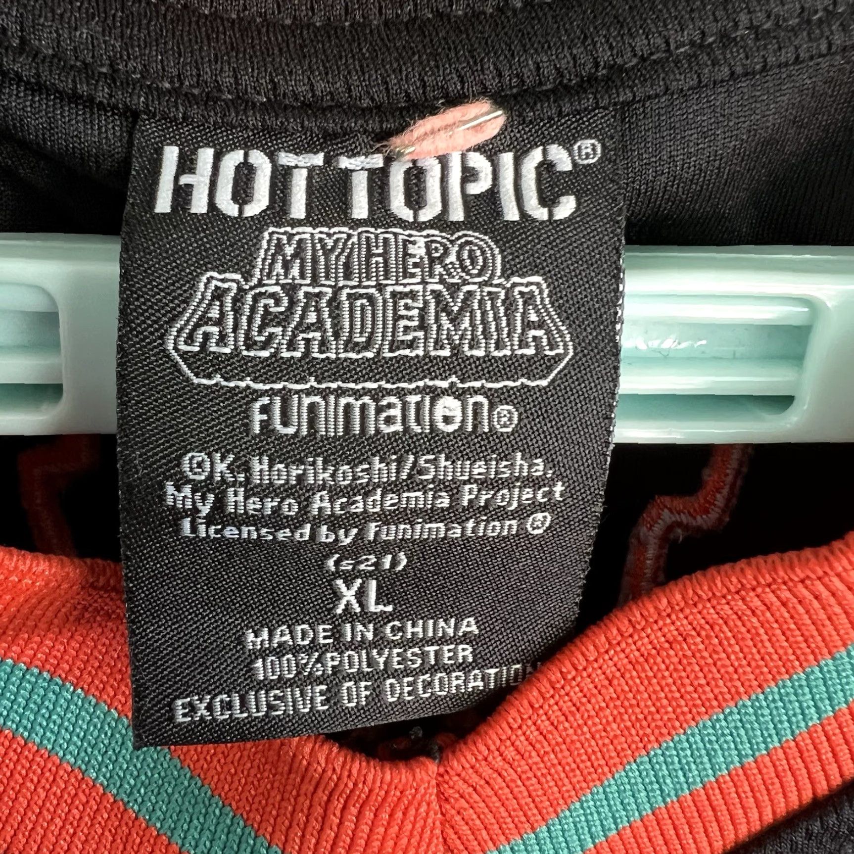 Hot Topic My Hero Academia Bakugo 1-A U.A. High Jersey Men XL Comic Book Manga Japanese Size US XL / EU 56 / 4 - 5 Thumbnail