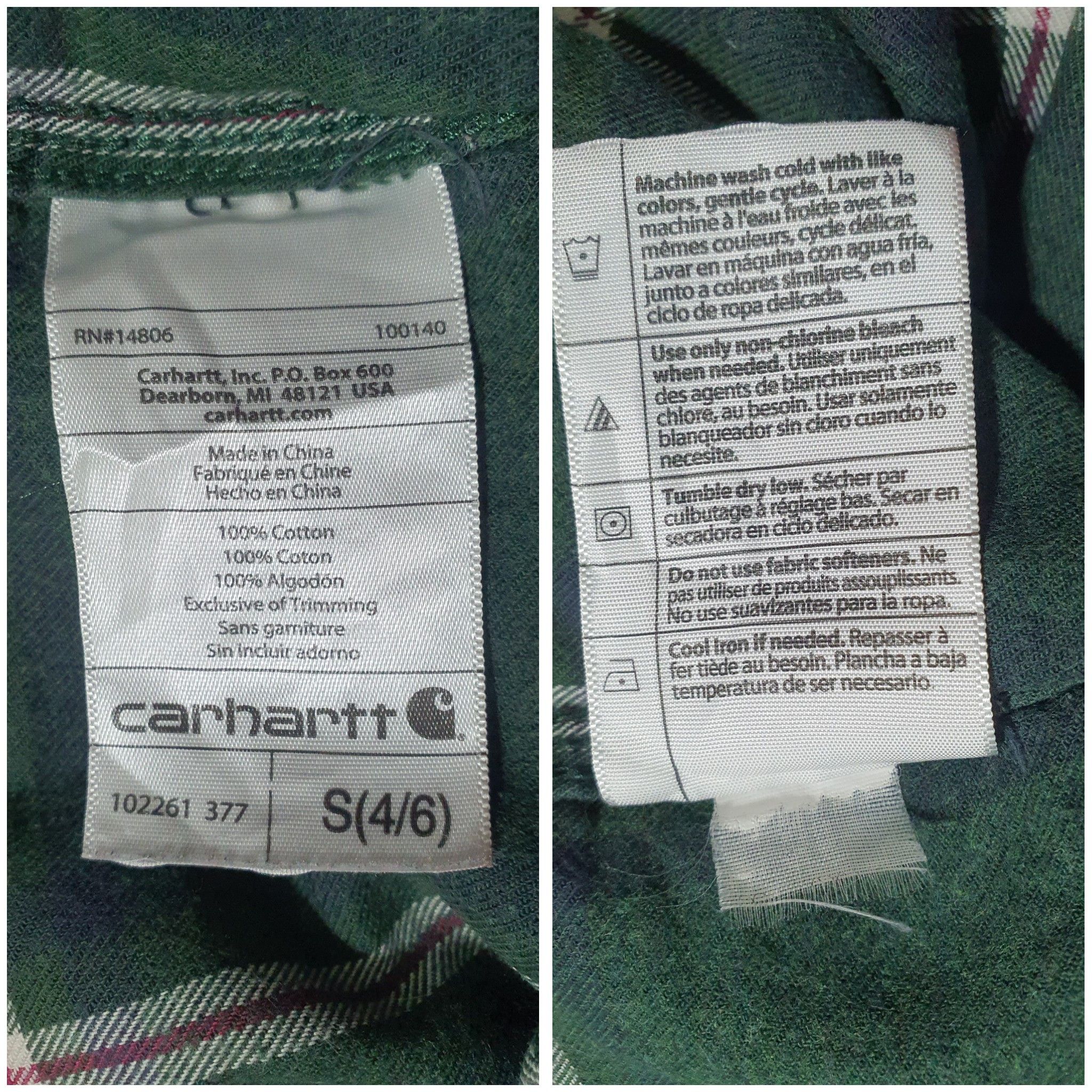 Carhartt CARHARTT 21”/26” CHECKED HOODIE SHIRT Size US S / EU 44-46 / 1 - 6 Thumbnail