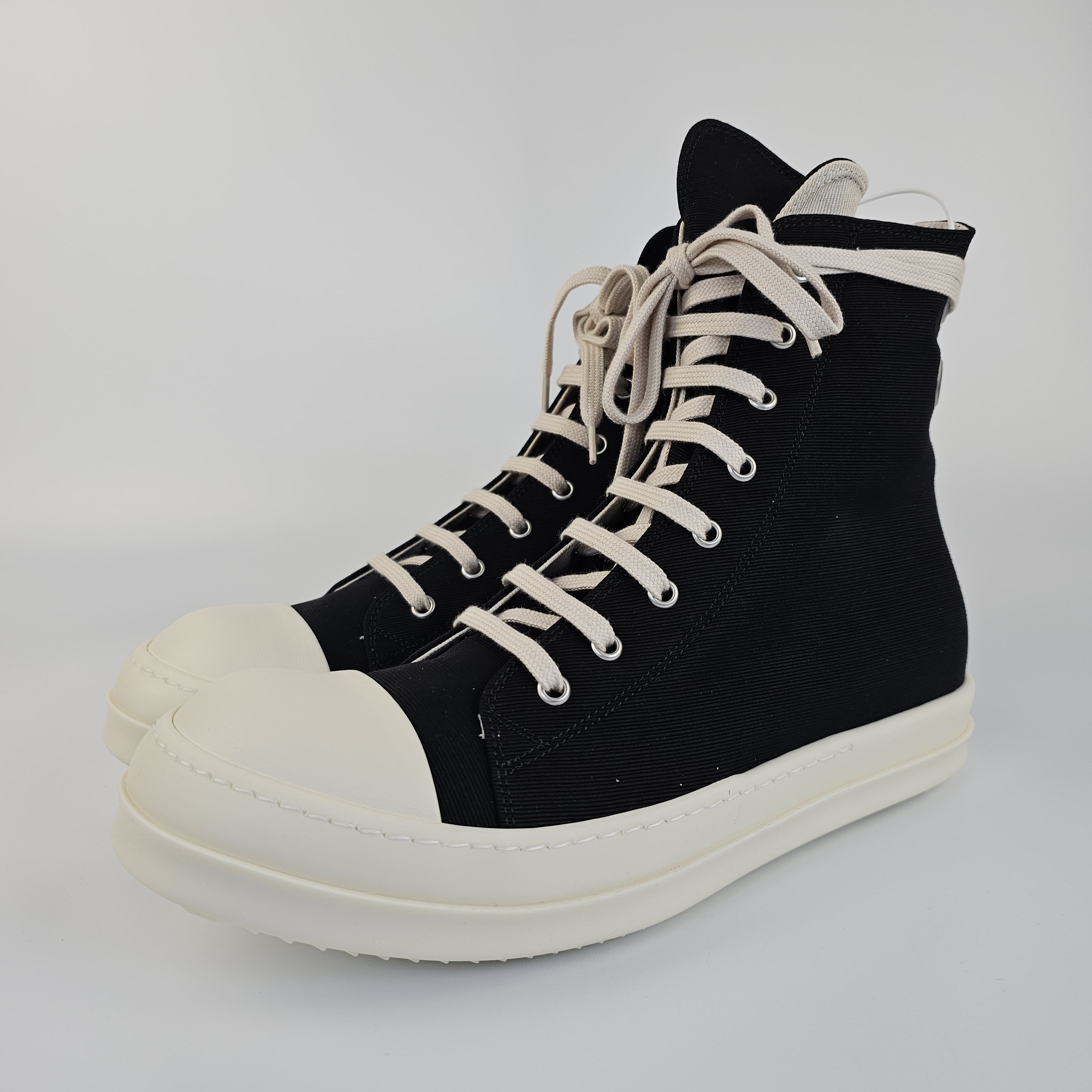 Rick Owens Drkshdw Rick Owens DRKSHDW Ramones Eyelets Canvas 