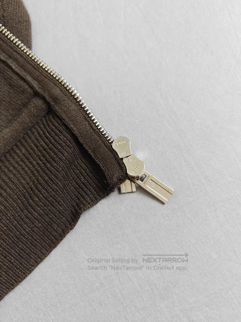 Hermes Hermes Men's leather jacket with knit part 100% cashmere Size US L / EU 52-54 / 3 - 6 Thumbnail