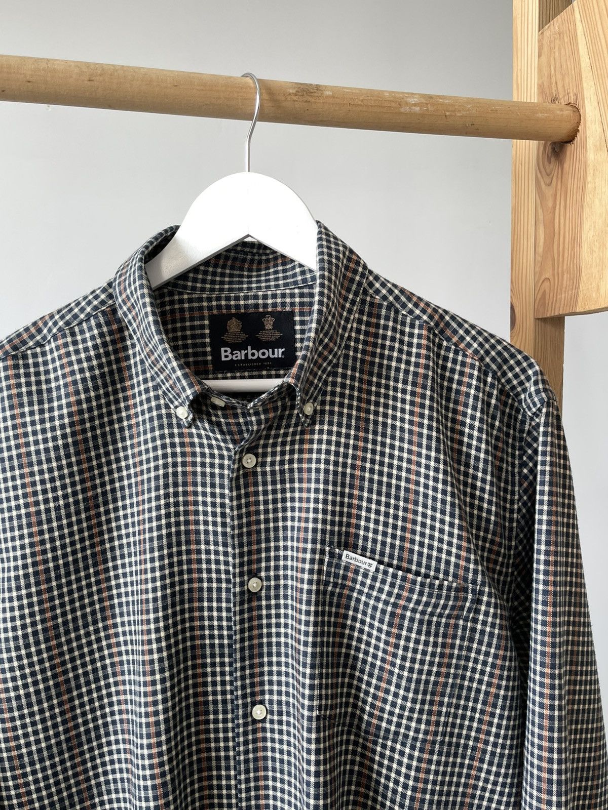 Barbour Barbour AW22 Henderson Thermo Weave Checkered Twill Shirt Size US M / EU 48-50 / 2 - 3 Thumbnail