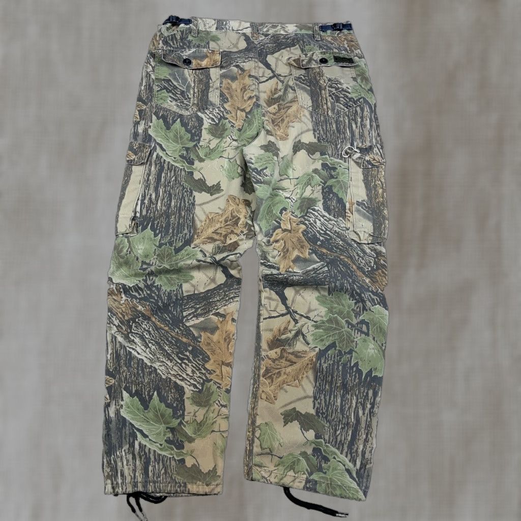 VINTAGE Realtree Camo Cargo Pants Men 36x30 Baggy 90s Y2K Faded Loose Fit Camouflage Cargo Pants Mens Brown Regular 5-Pocket Style Jeans