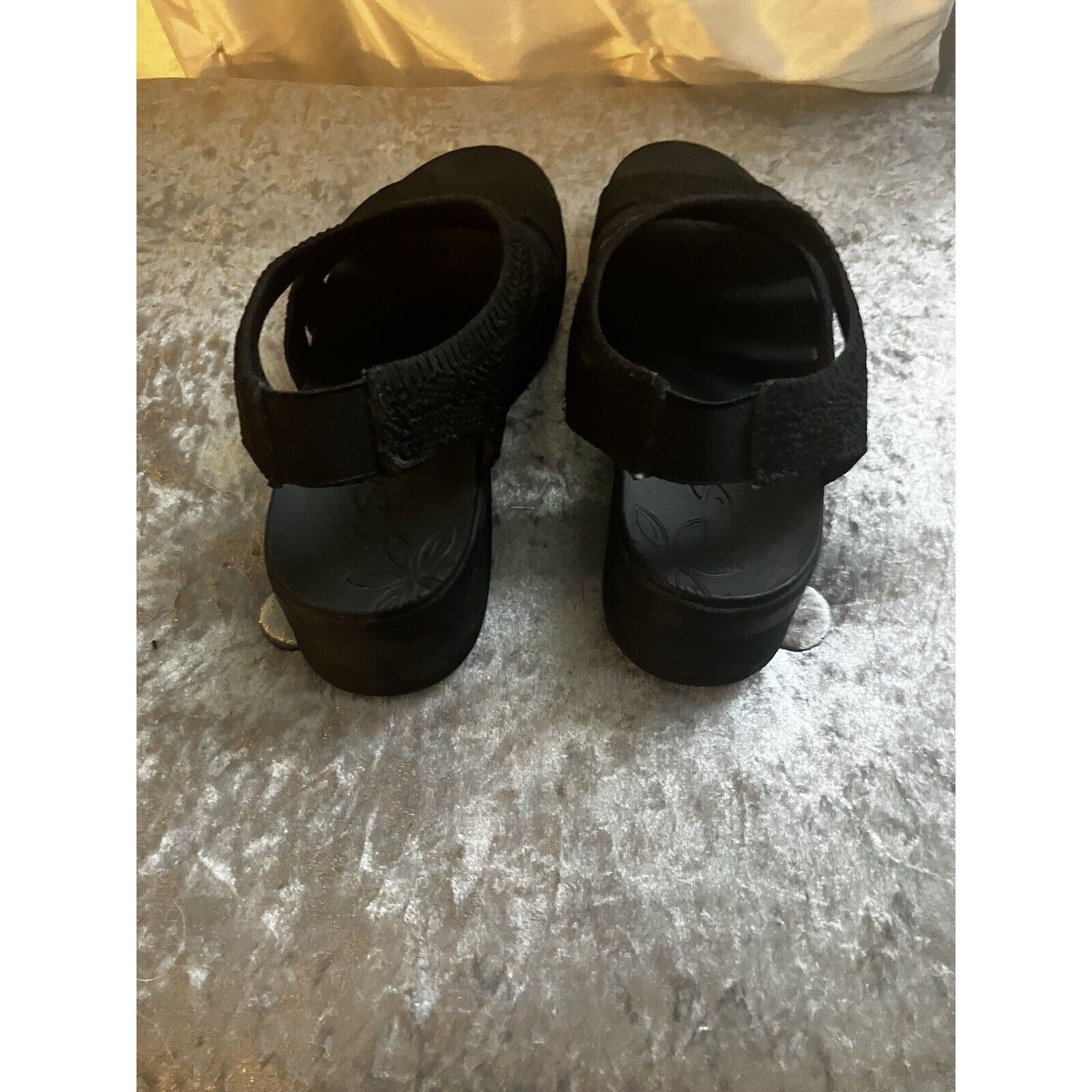 SKECHERS Skechers wedge sandles shoes black size 6.5 6 1/2 Size US 6.5 / IT 36.5 - 3 Thumbnail