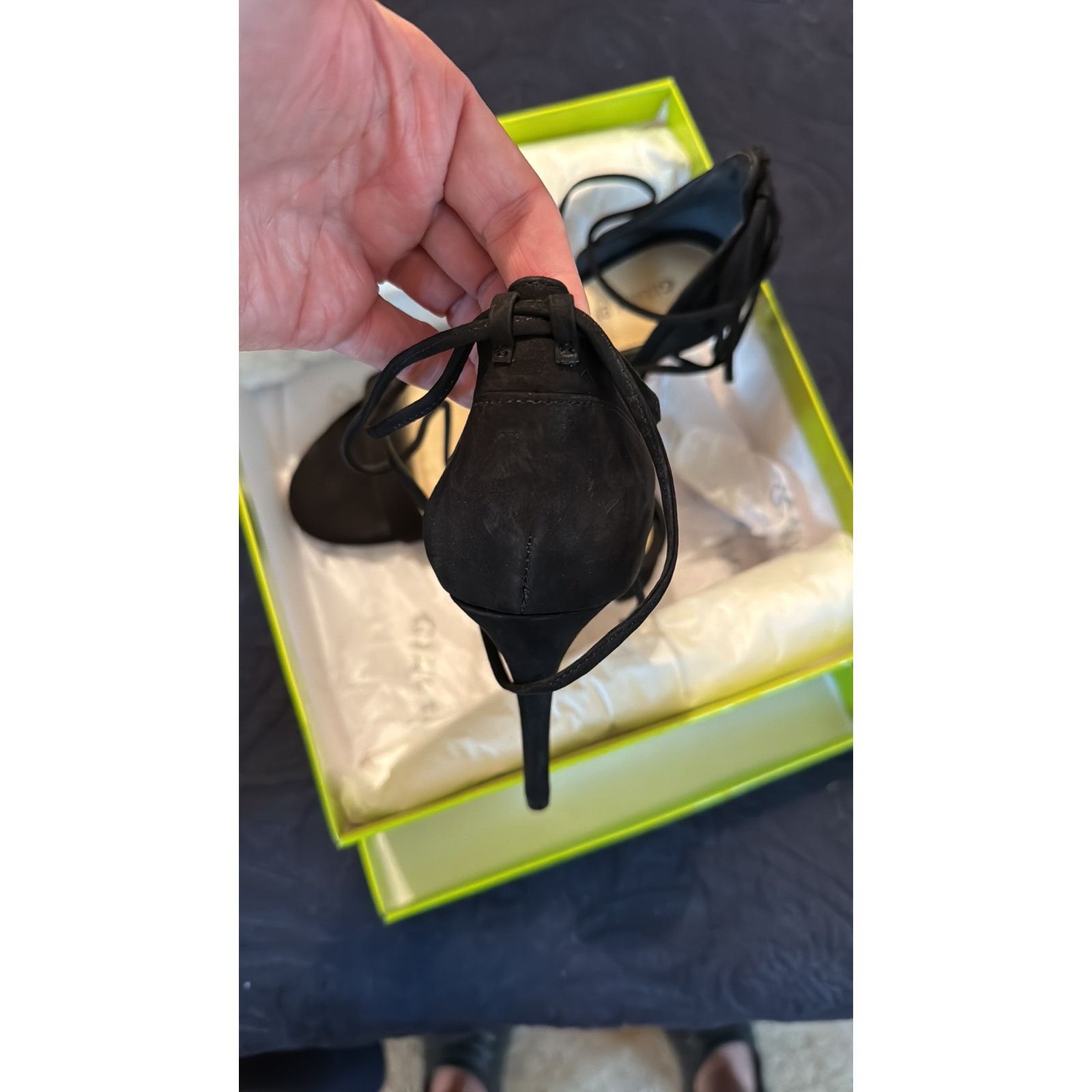Other Gianni Bini Suede Black Women’s Heels Wrap Ankle Strap 9.5 Size US 9.5 / IT 39.5 - 14 Thumbnail