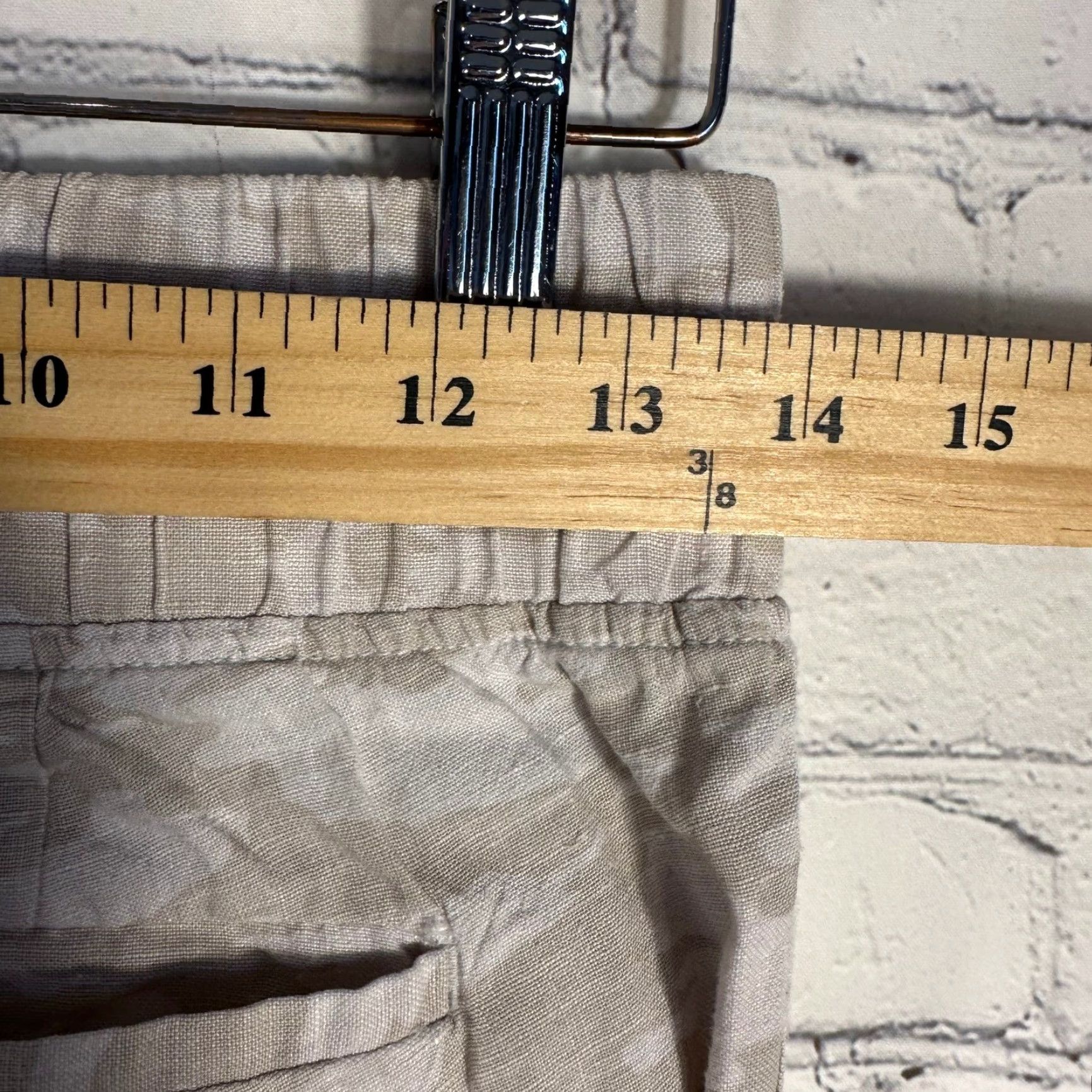 Athleta Athleta Cabo Tide Linen Jogger Pants Beige Camo Size 2 Drawstring Pockets Size 27" / US 4 / IT 40 - 3 Thumbnail