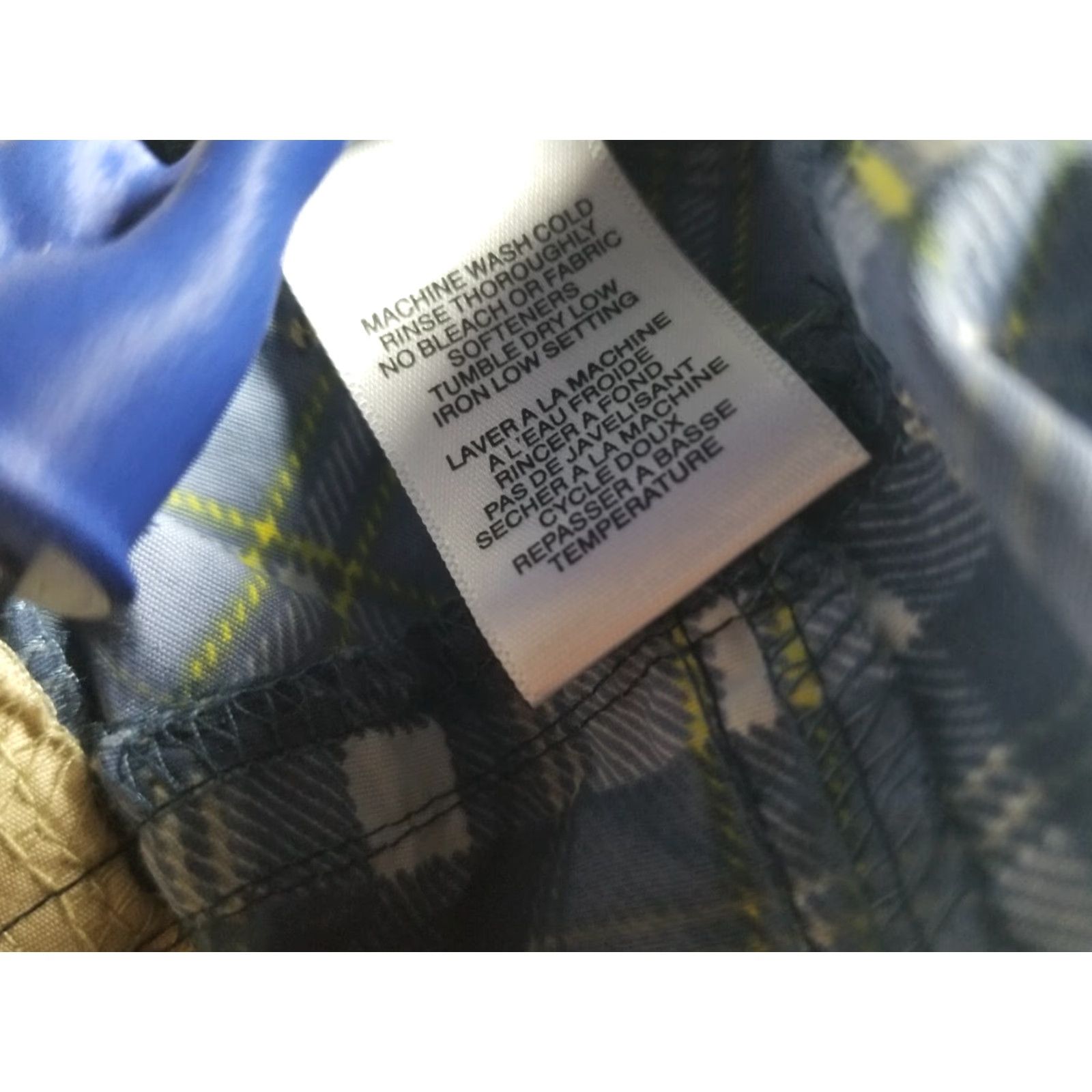 ExOfficio ExOfficio Cargo Shorts Mens Size 40 Plaid Outdoors Casual Lightweight Cargo Pocket Blue Regular 10in Inseam Seasonal Summer Winter Spring Fall Mens Size US 40 / EU 56 - 7 Thumbnail
