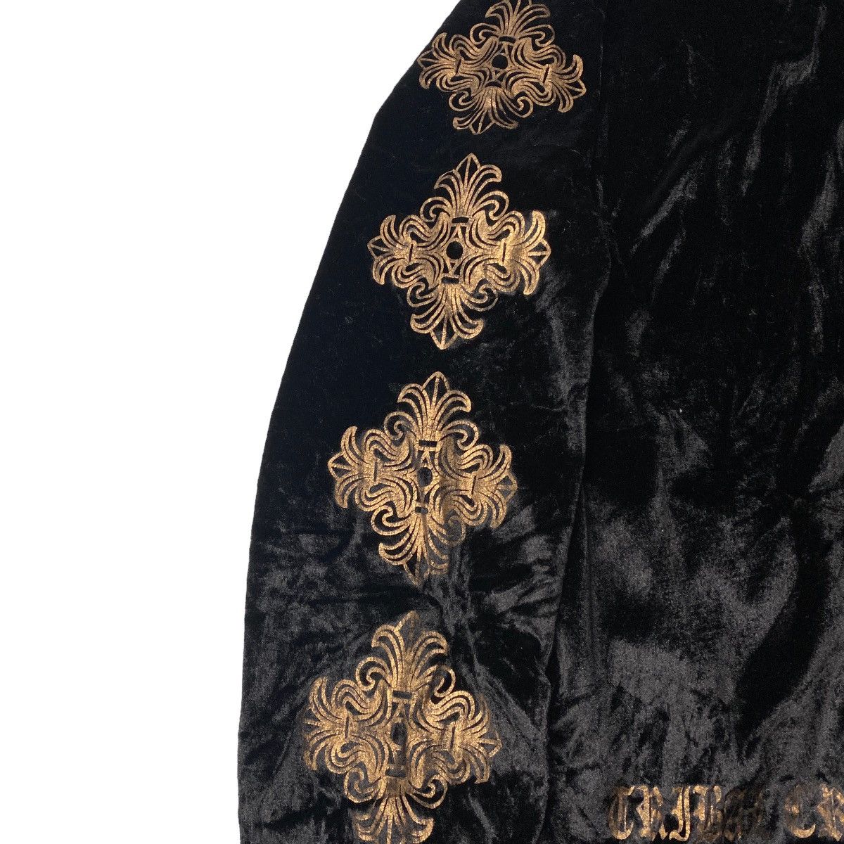 Hysteric Glamour × If Six Was Nine × Japanese Brand 2000's Macalester Tribal Cross Velvet Jacket Size US M / EU 48-50 / 2 - 8 Thumbnail