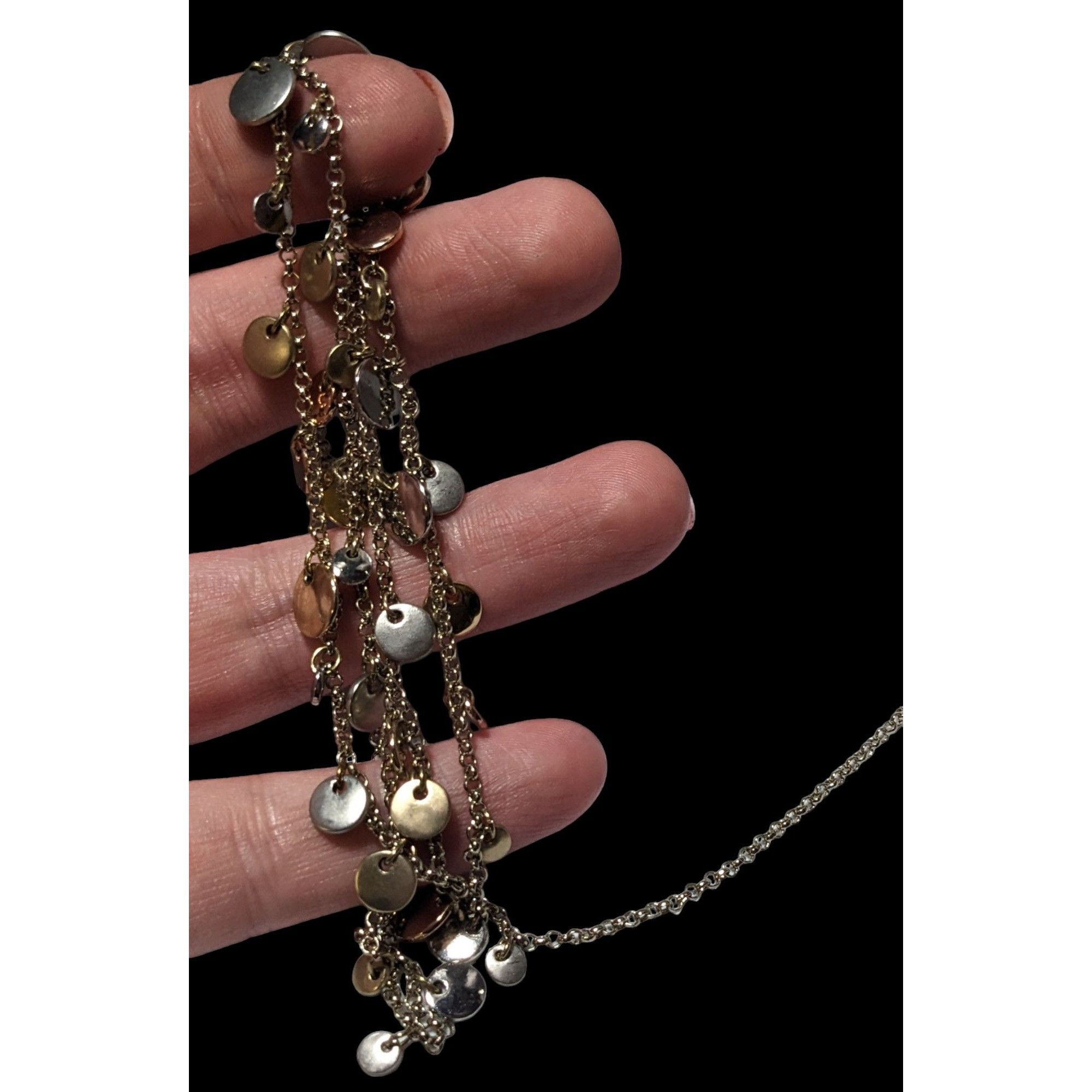 Loft Loft Minimalist Metallic Disc Charm Necklace Size ONE SIZE - 4 Thumbnail