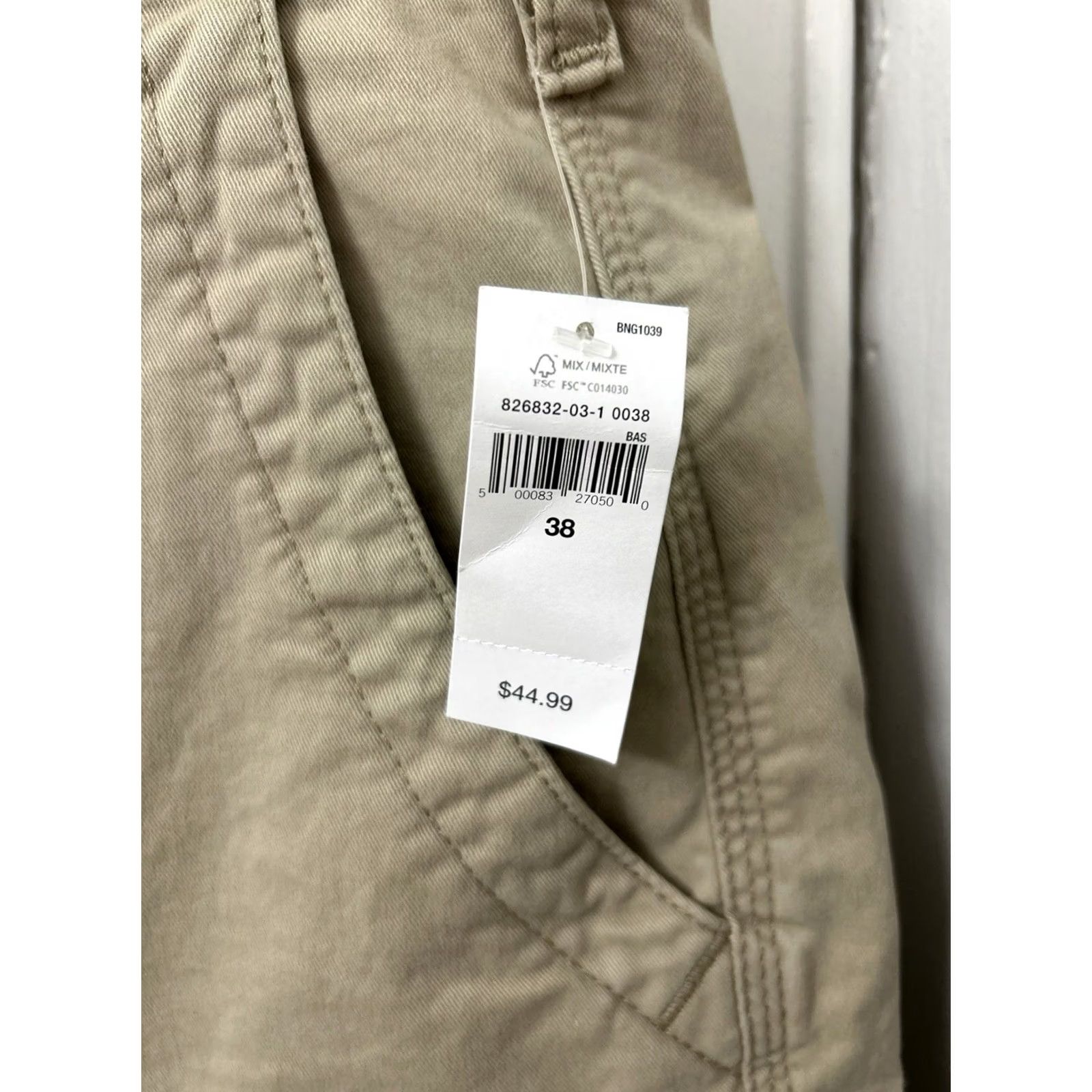 Gap GAP Cargo Shorts Mens 38 Tan Pockets 10” Inseam NWT MSRP 5 Casual Utility Flat Front Relaxed Cotton Blend Spandex Canvas Beige Boys? no Size US 38 / EU 54 - 4 Thumbnail