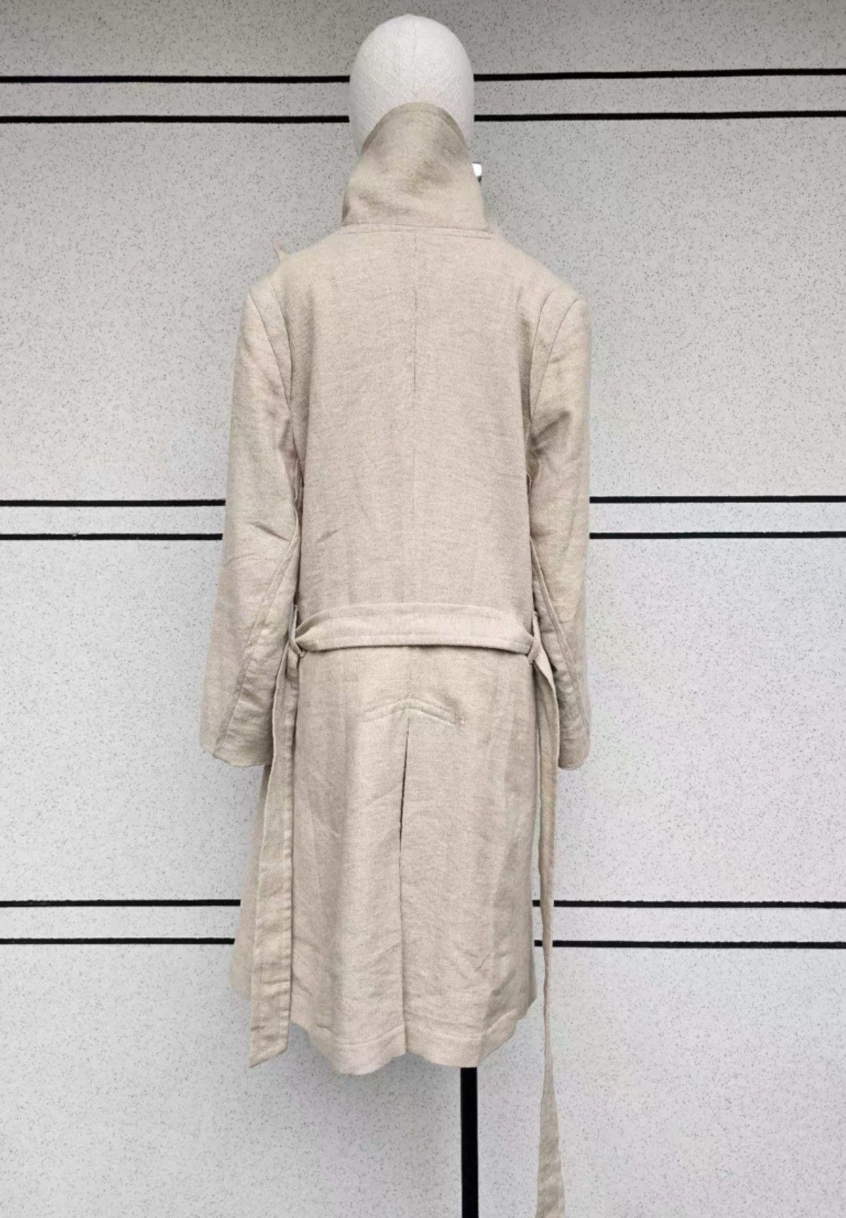 Ann Demeulemeester Ann Demeulemeester linen wool coat, trench coat Size S / US 4 / IT 40 - 5 Thumbnail