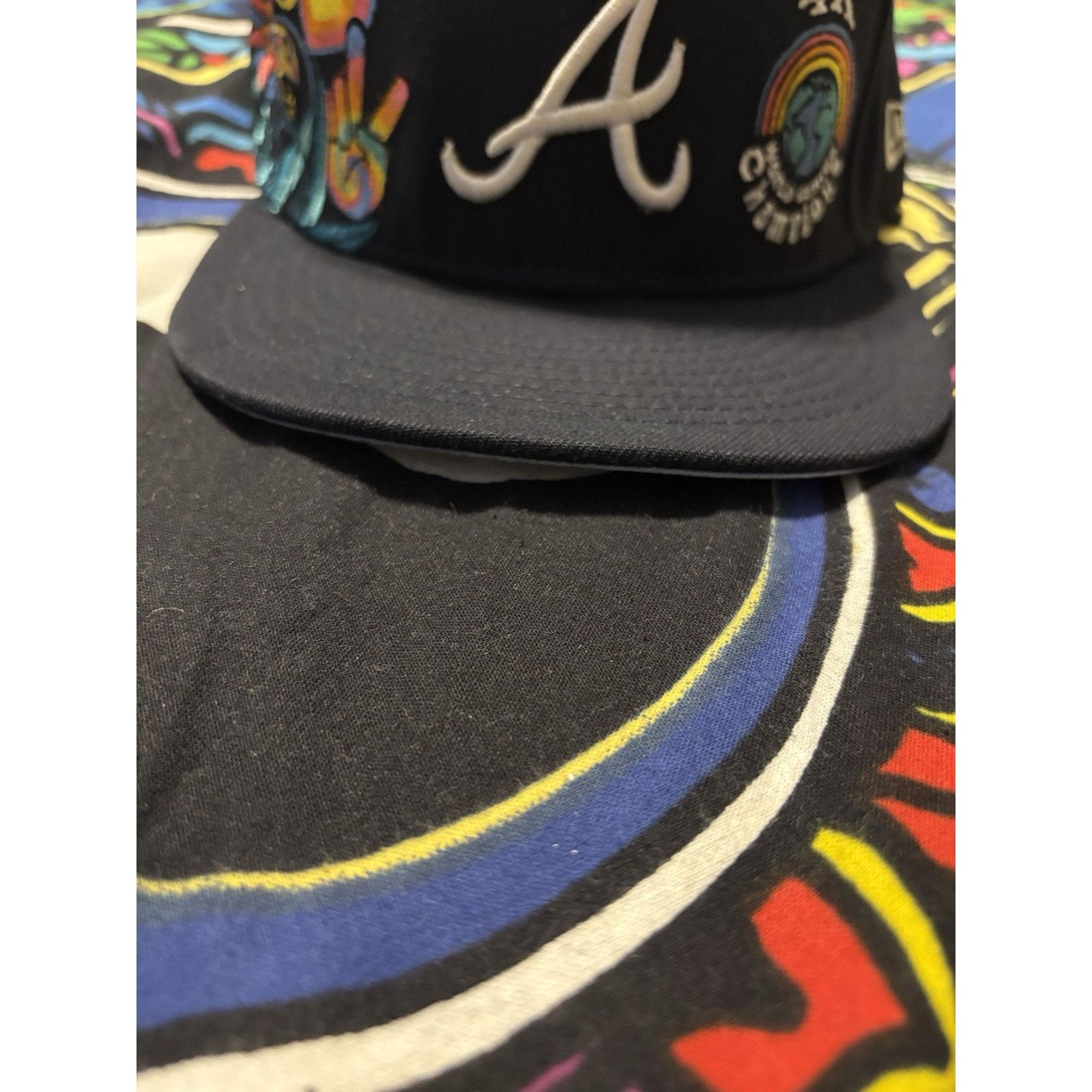 MLB Atlanta Braves MLB Hat 7 1/2 4 Time Champs Blue Size ONE SIZE - 5 Thumbnail