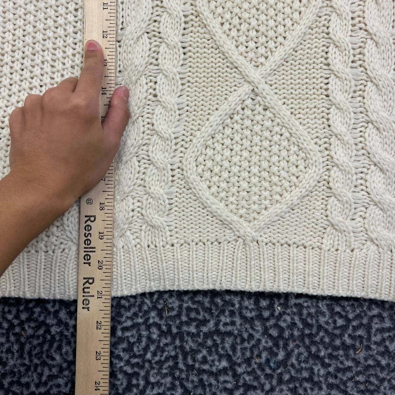 Other Olivia Grey Sweater Women Cable Knit Pullover Long Sleeve M Size M / US 6-8 / IT 42-44 - 3 Thumbnail