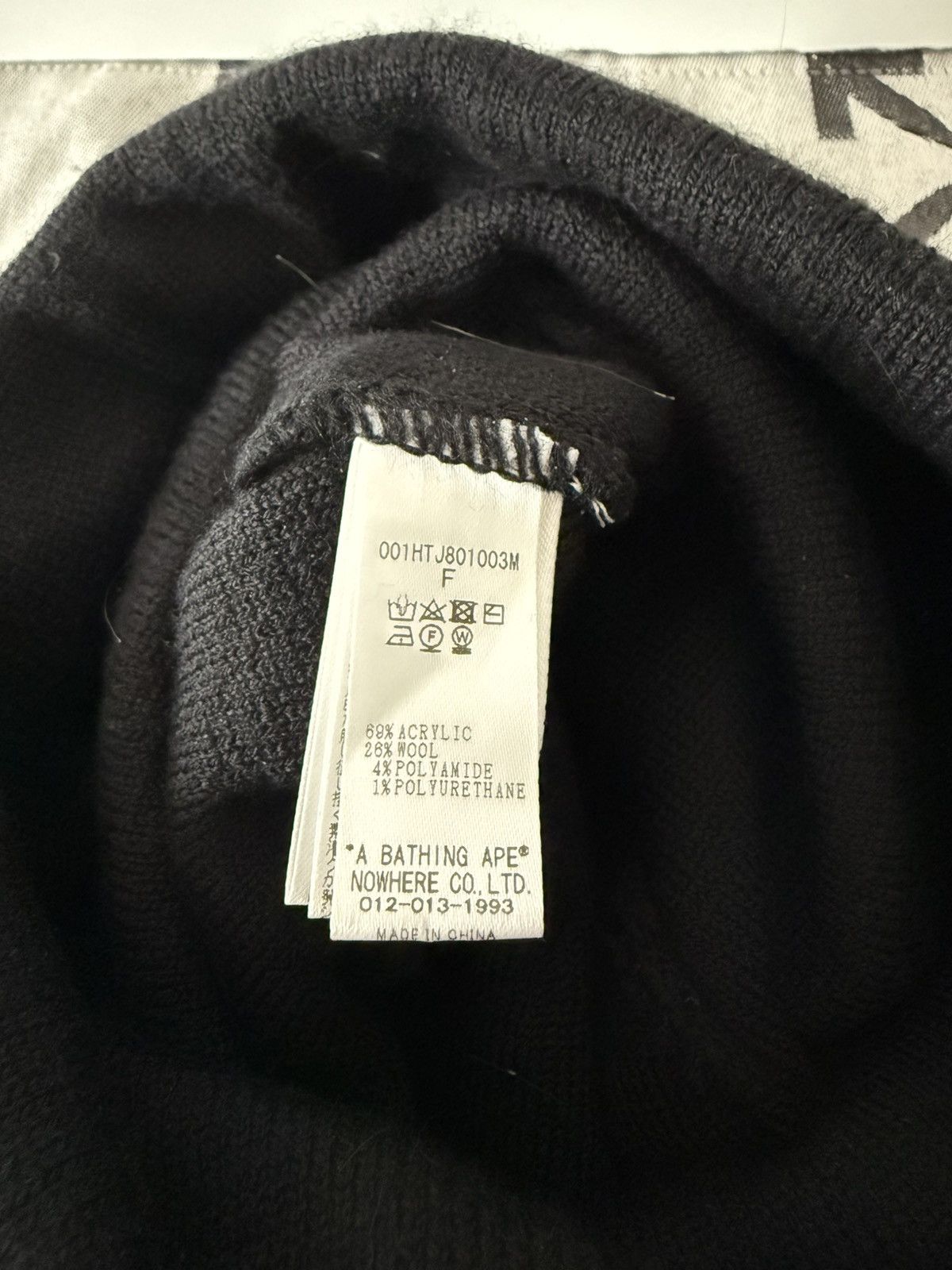 Bape Bape Beanie Black Size ONE SIZE - 3 Thumbnail