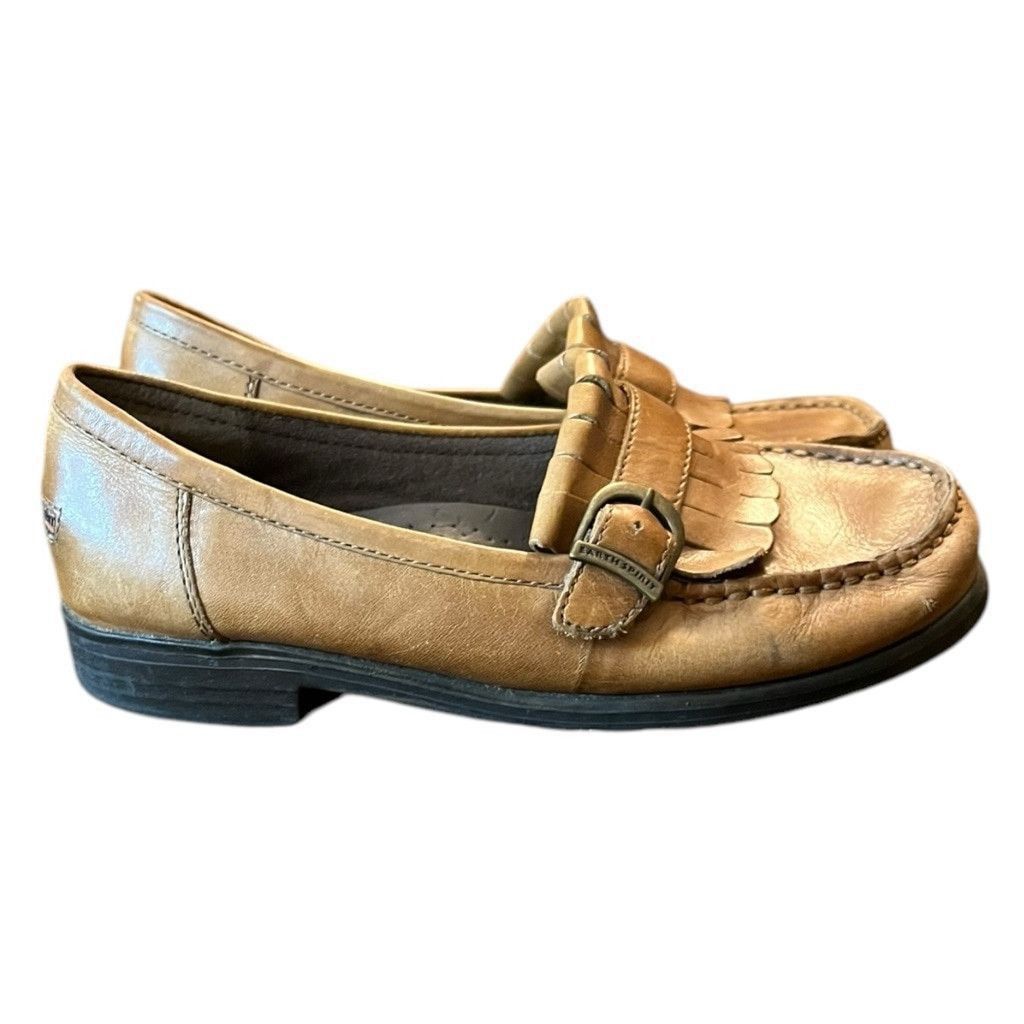 Vintage Y2K Earth Spirit Princeton Buckle Tassel Leather Loafers 7 Size US 7 / IT 37 - 2 Thumbnail